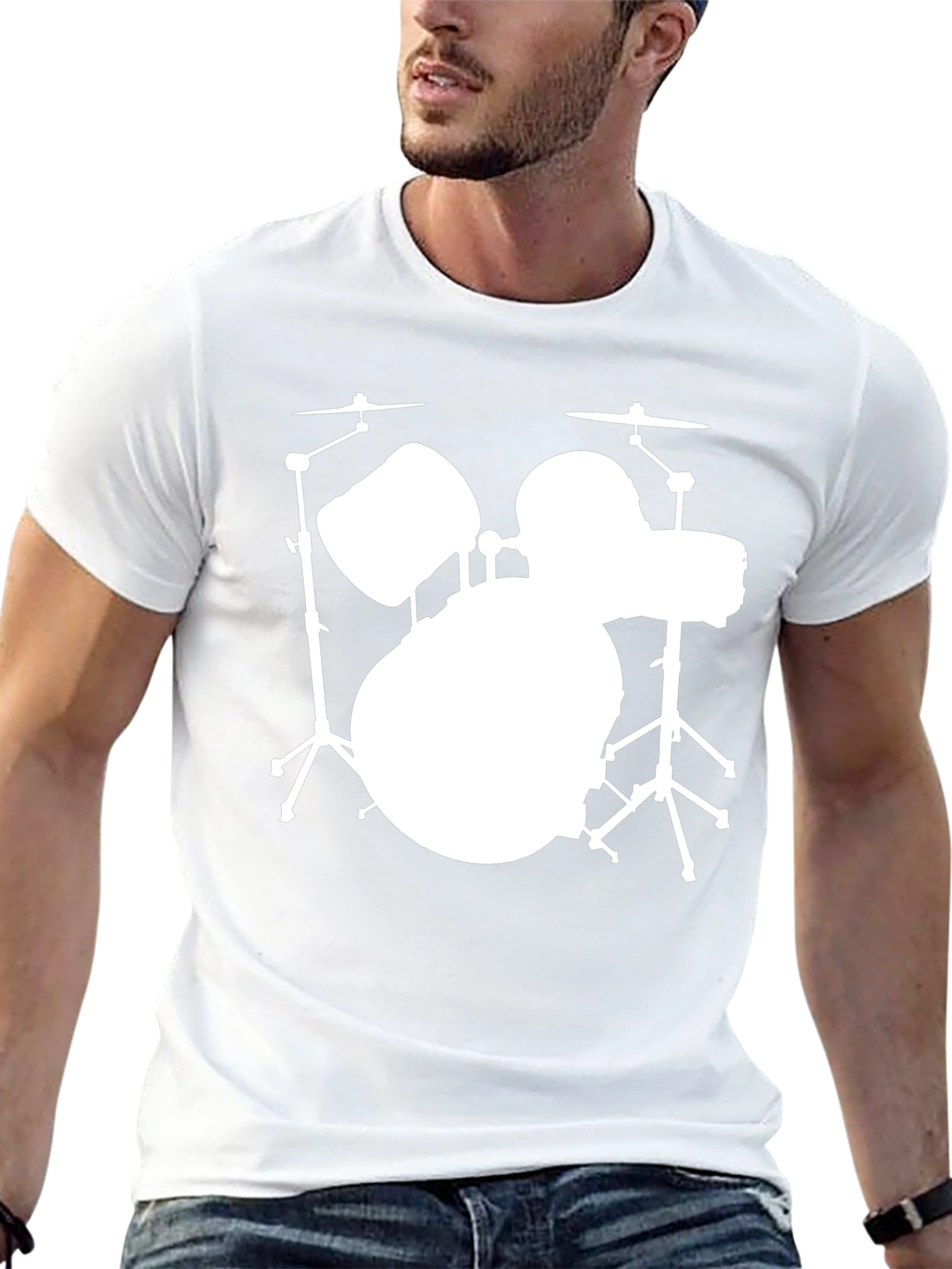 Drum Set Silhouette T-Shirt