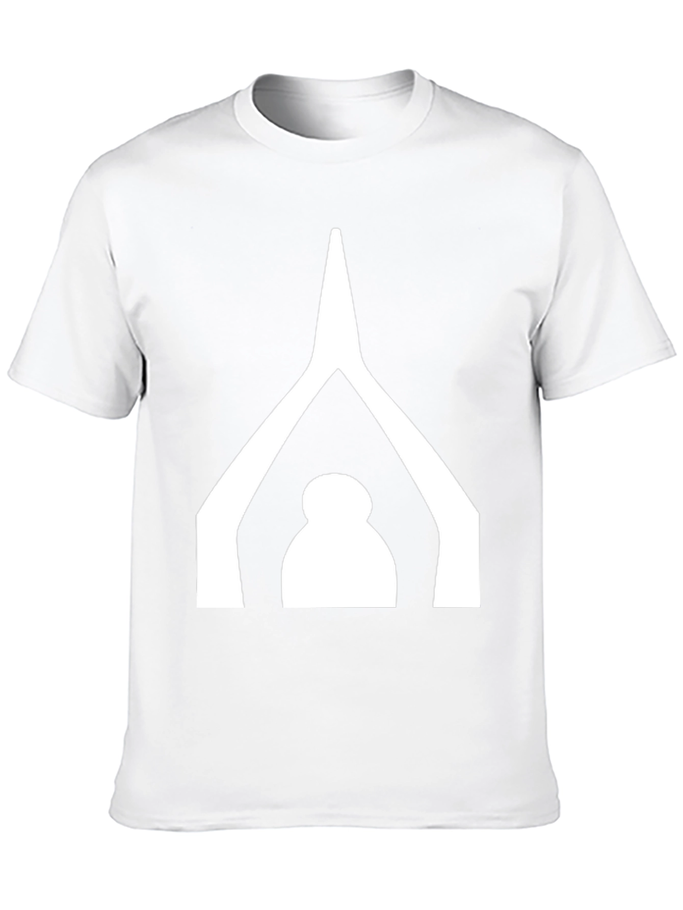 Minimalist Black T-Shirt with White Graphic Design