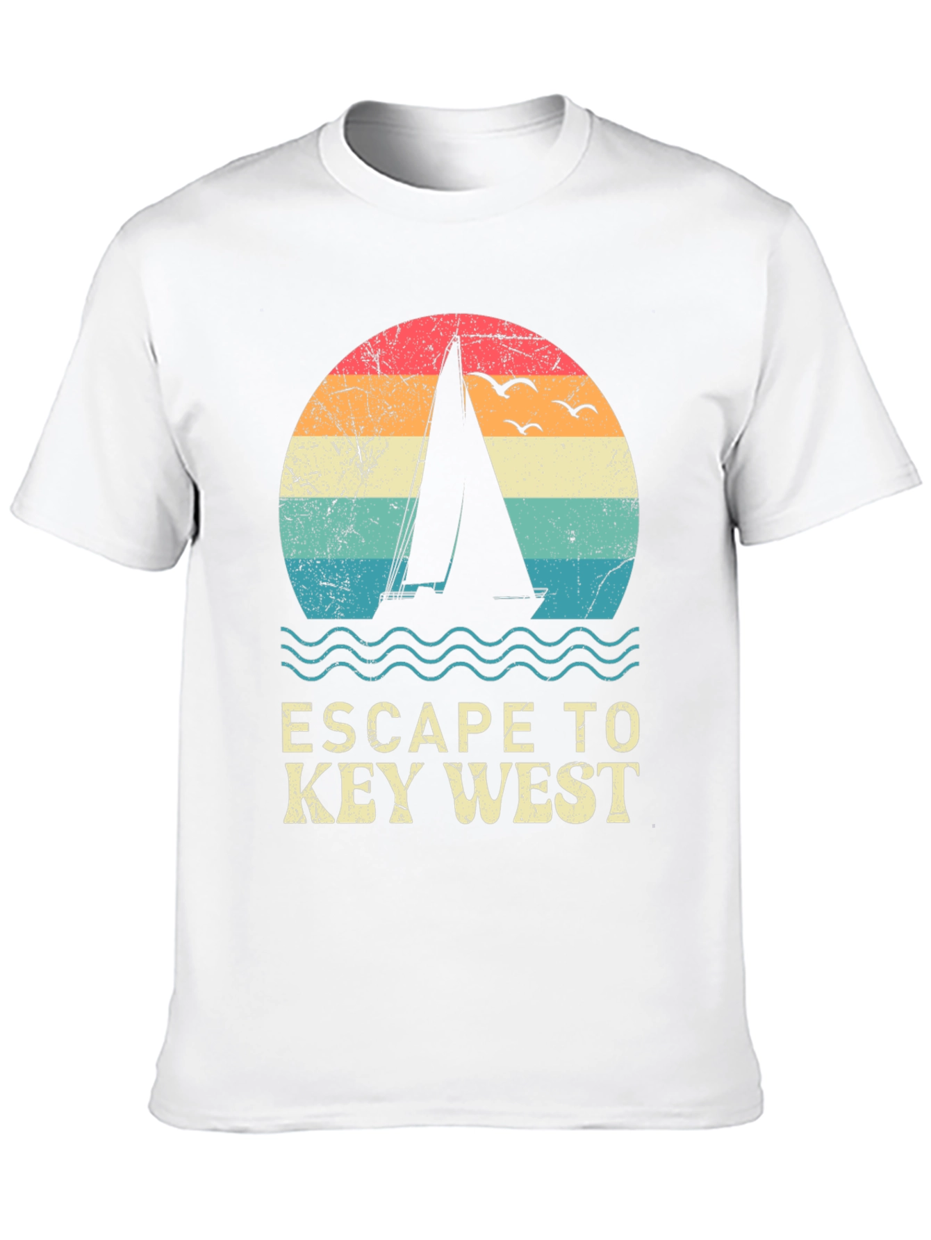 Escape to Key West Black Graphic Tee