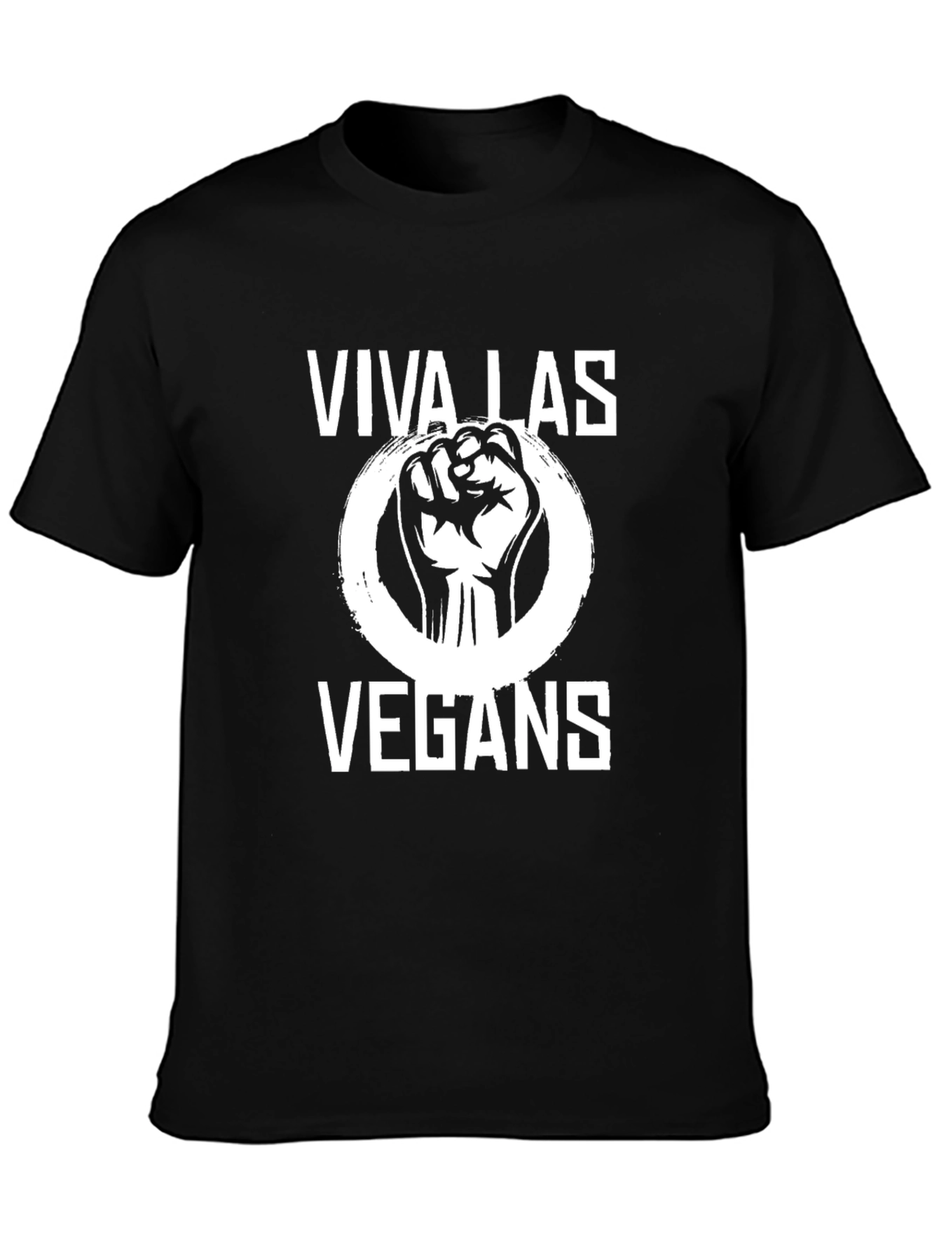 Viva Las Vegans Black Graphic T-Shirt