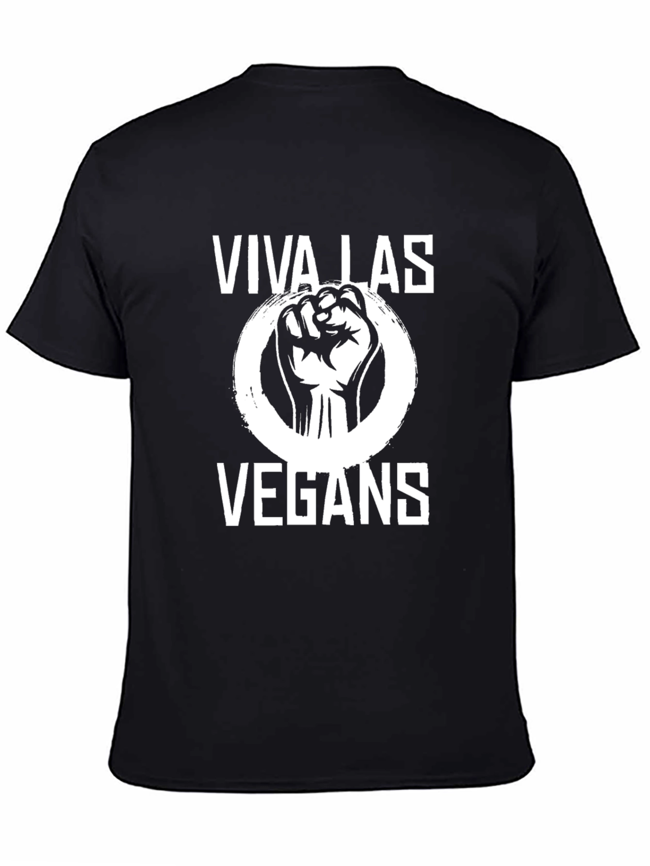 Viva Las Vegans Black Graphic T-Shirt