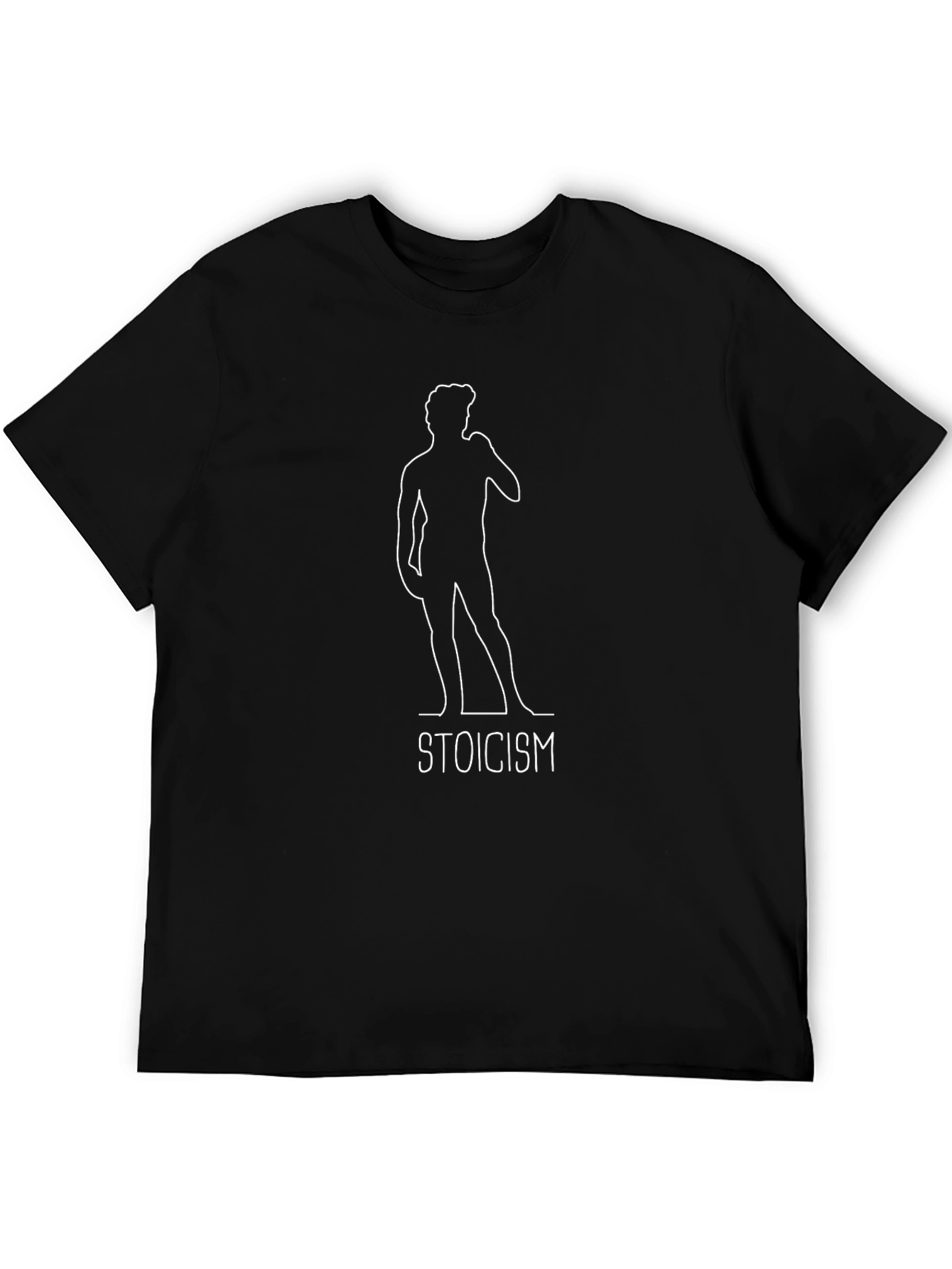 Stoicism Tee - David Silhouette Black T-Shirt