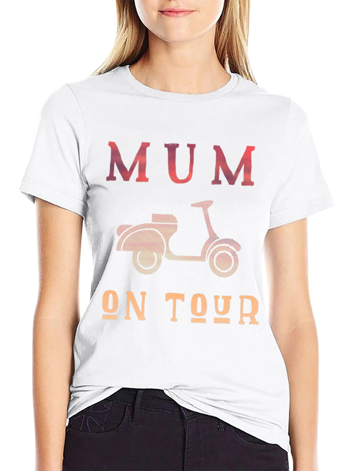 Mum On Tour T-Shirt - Scooter Design