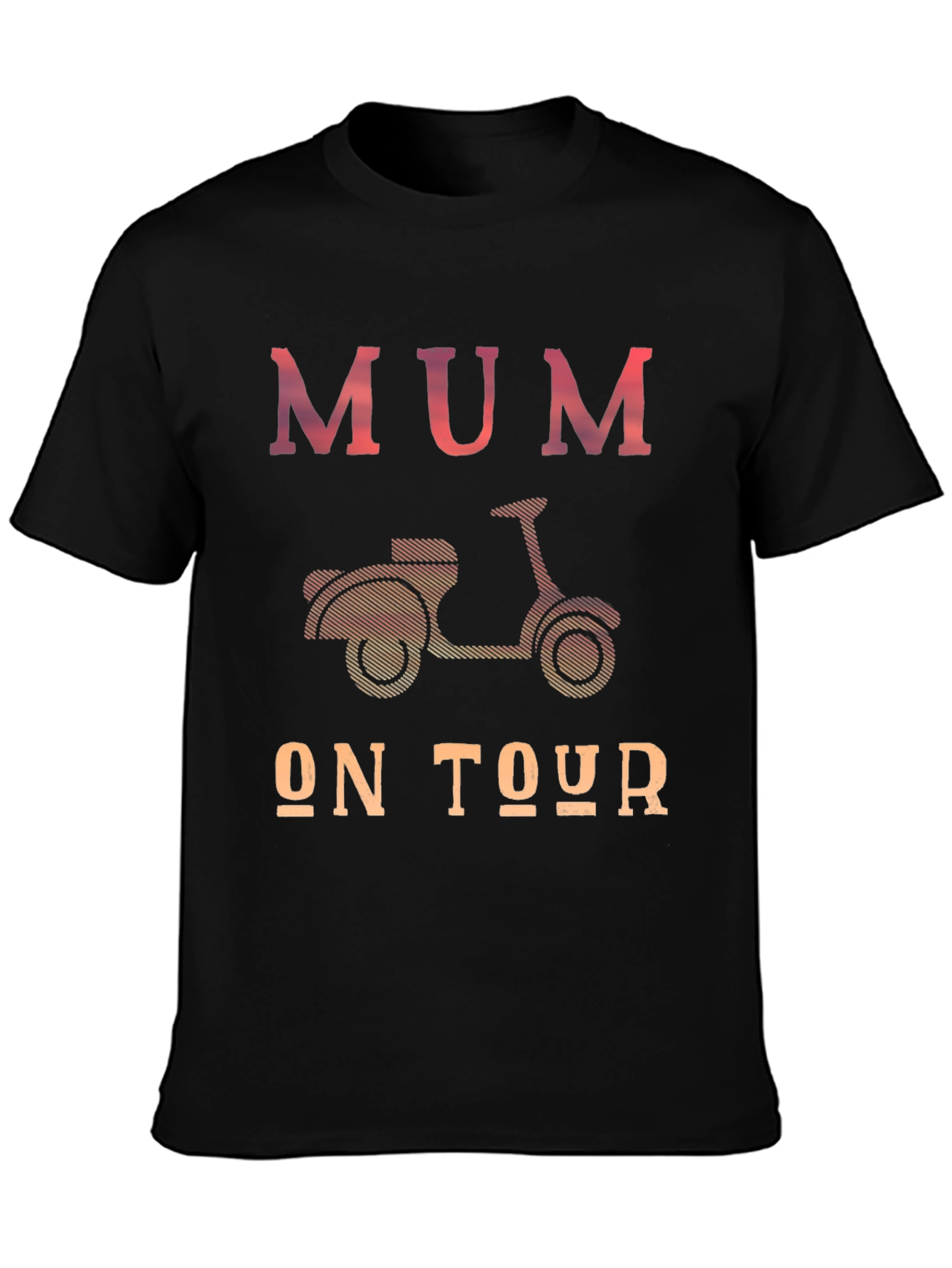 Mum On Tour T-Shirt - Scooter Design