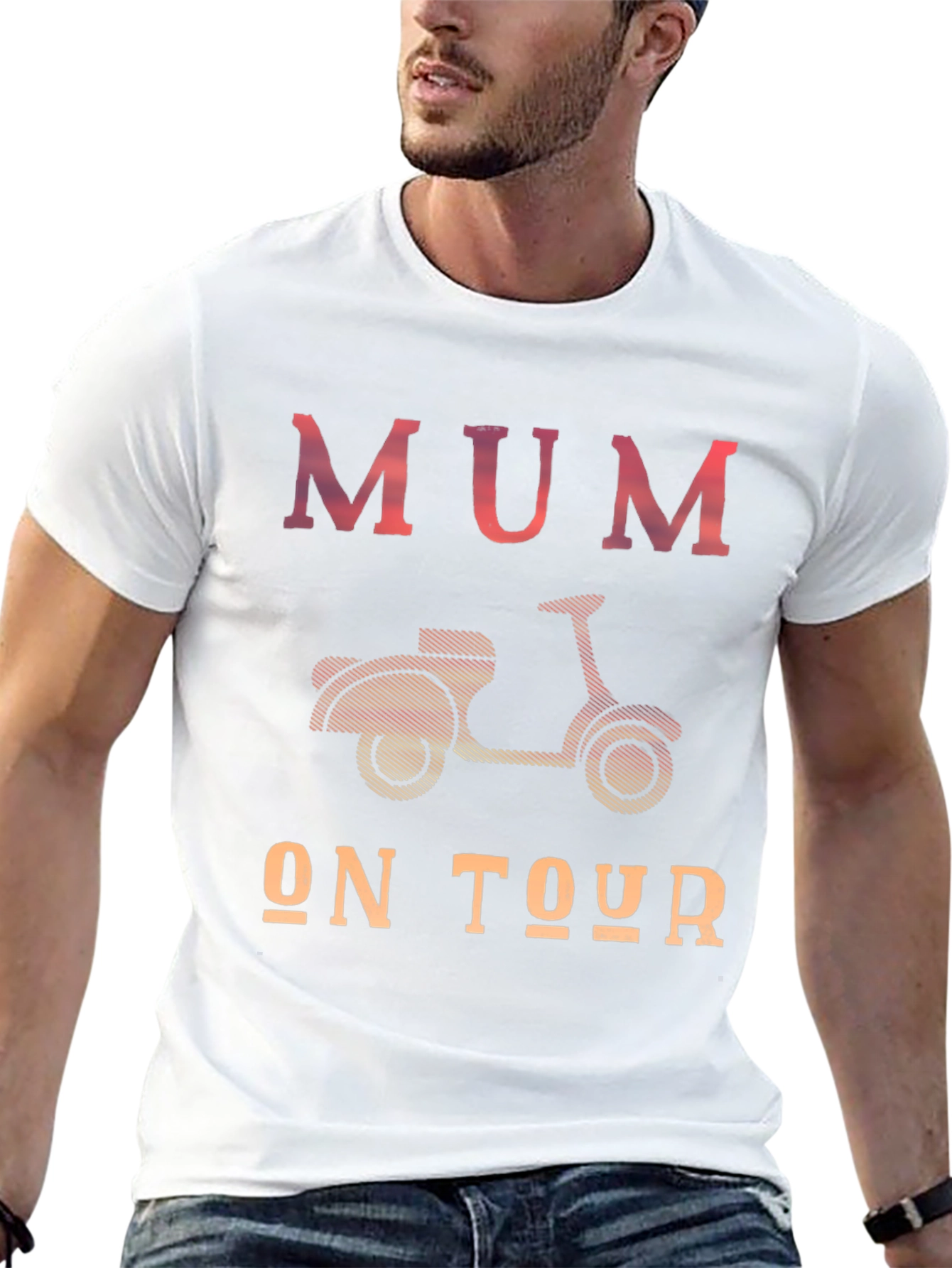 Mum On Tour T-Shirt - Scooter Design