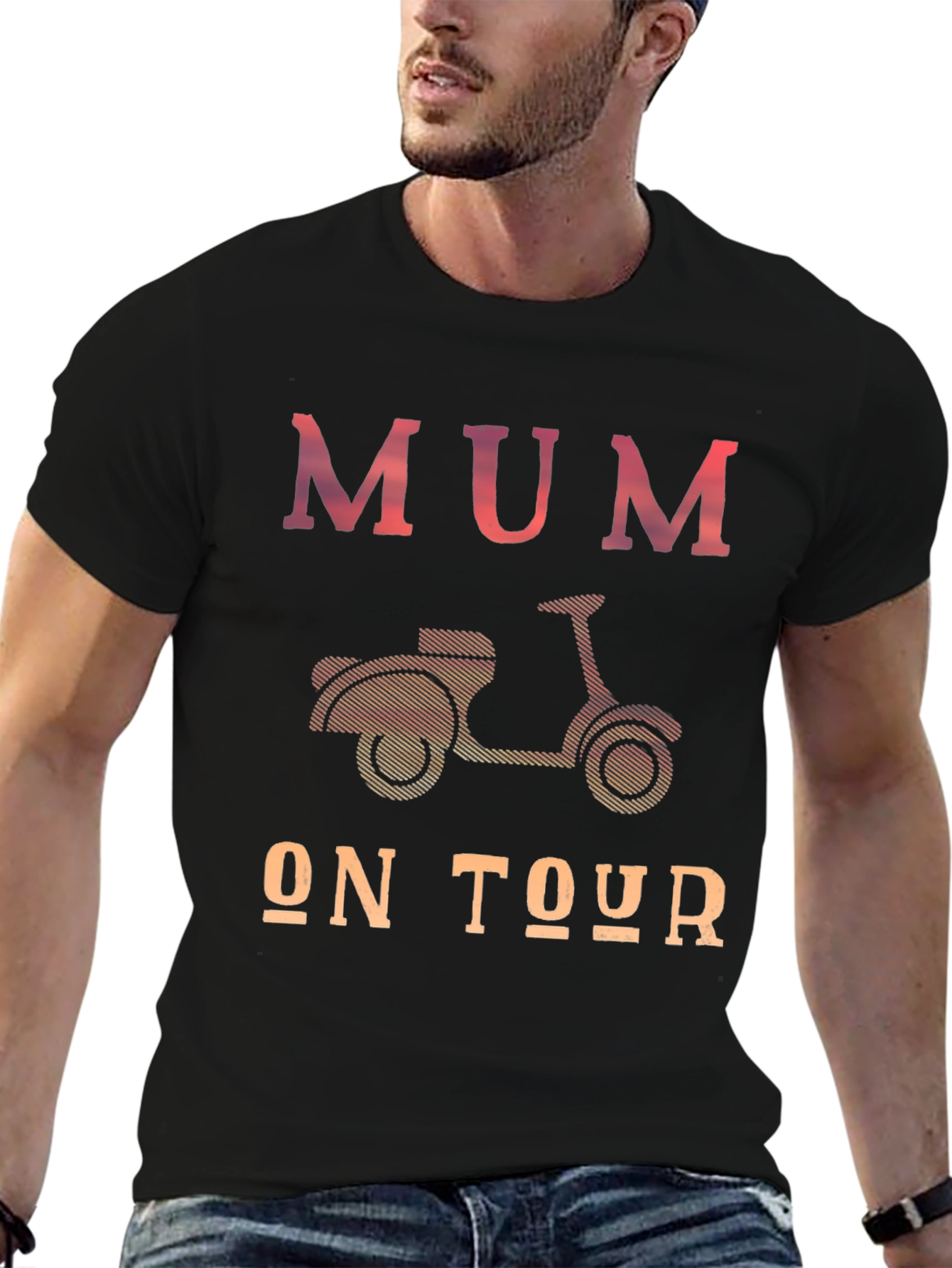 Mum On Tour T-Shirt - Scooter Design