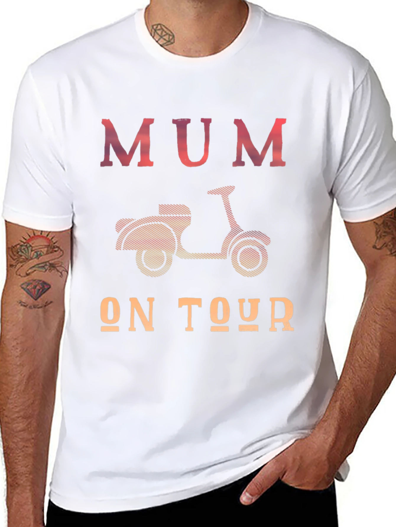 Mum On Tour T-Shirt - Scooter Design