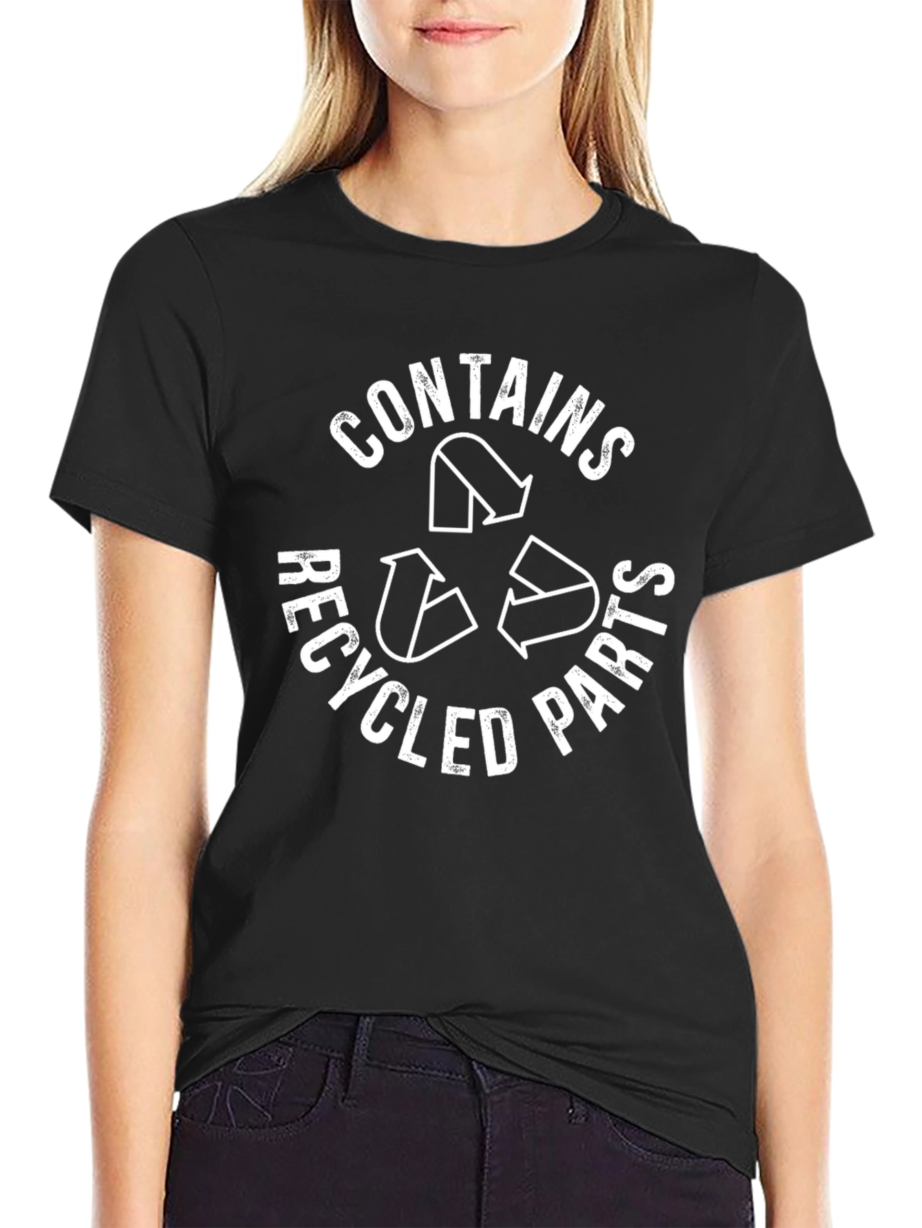 Contains Recycled Parts T-Shirt - Eco-Friendly