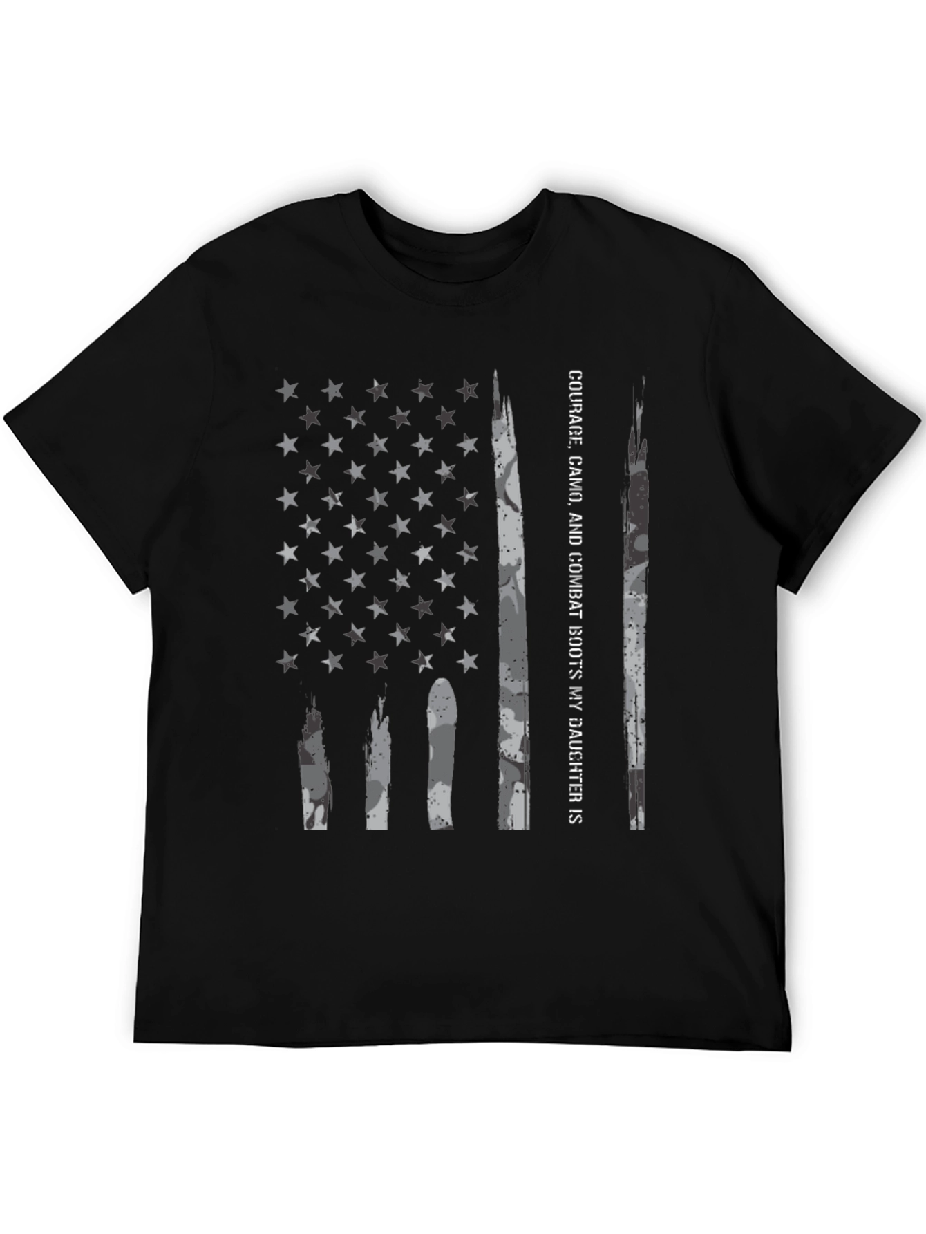 Courage Camo Daughter American Flag T-Shirt
