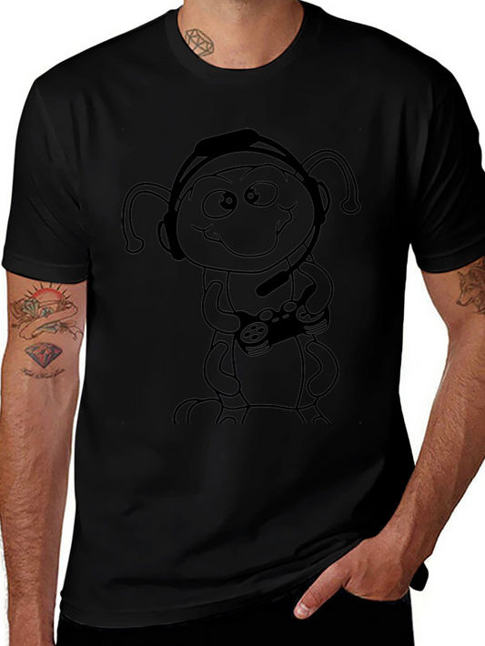 Gamer Alien Black T-Shirt