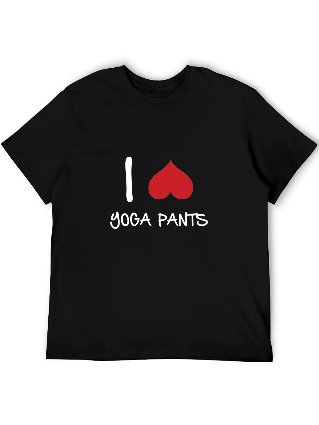 I Heart Yoga Pants T-Shirt - Black Graphic Tee