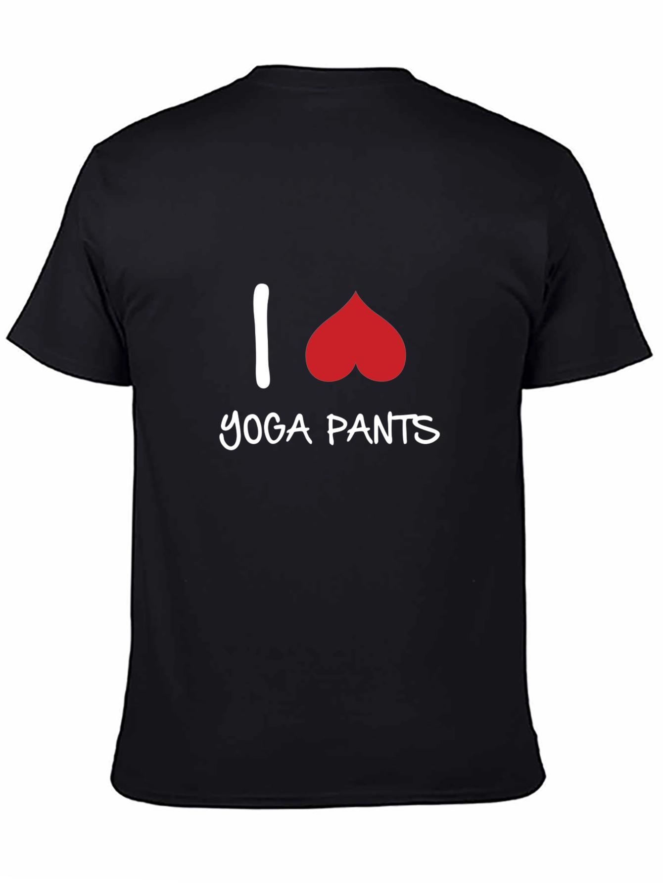 I Heart Yoga Pants T-Shirt - Black Graphic Tee