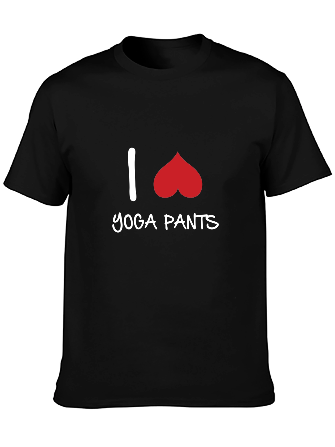 I Heart Yoga Pants T-Shirt - Black Graphic Tee