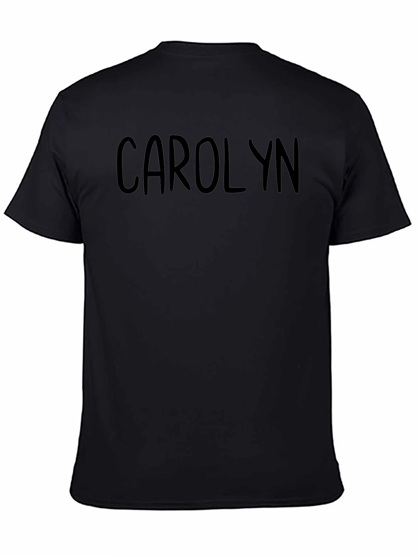 Personalized Carolyn Black Cotton Tee