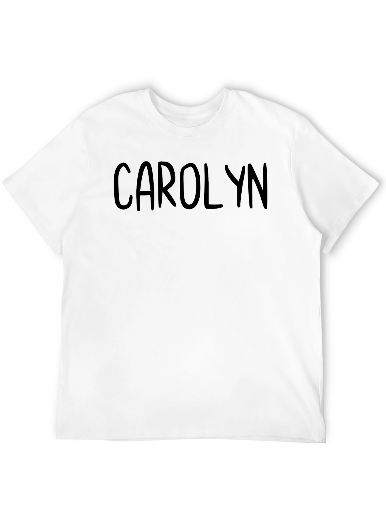 Personalized Carolyn Black Cotton Tee