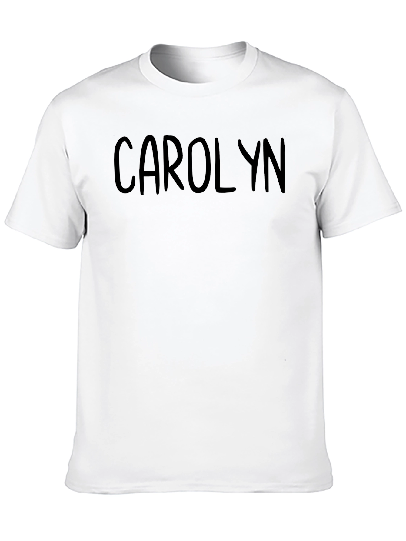Personalized Carolyn Black Cotton Tee