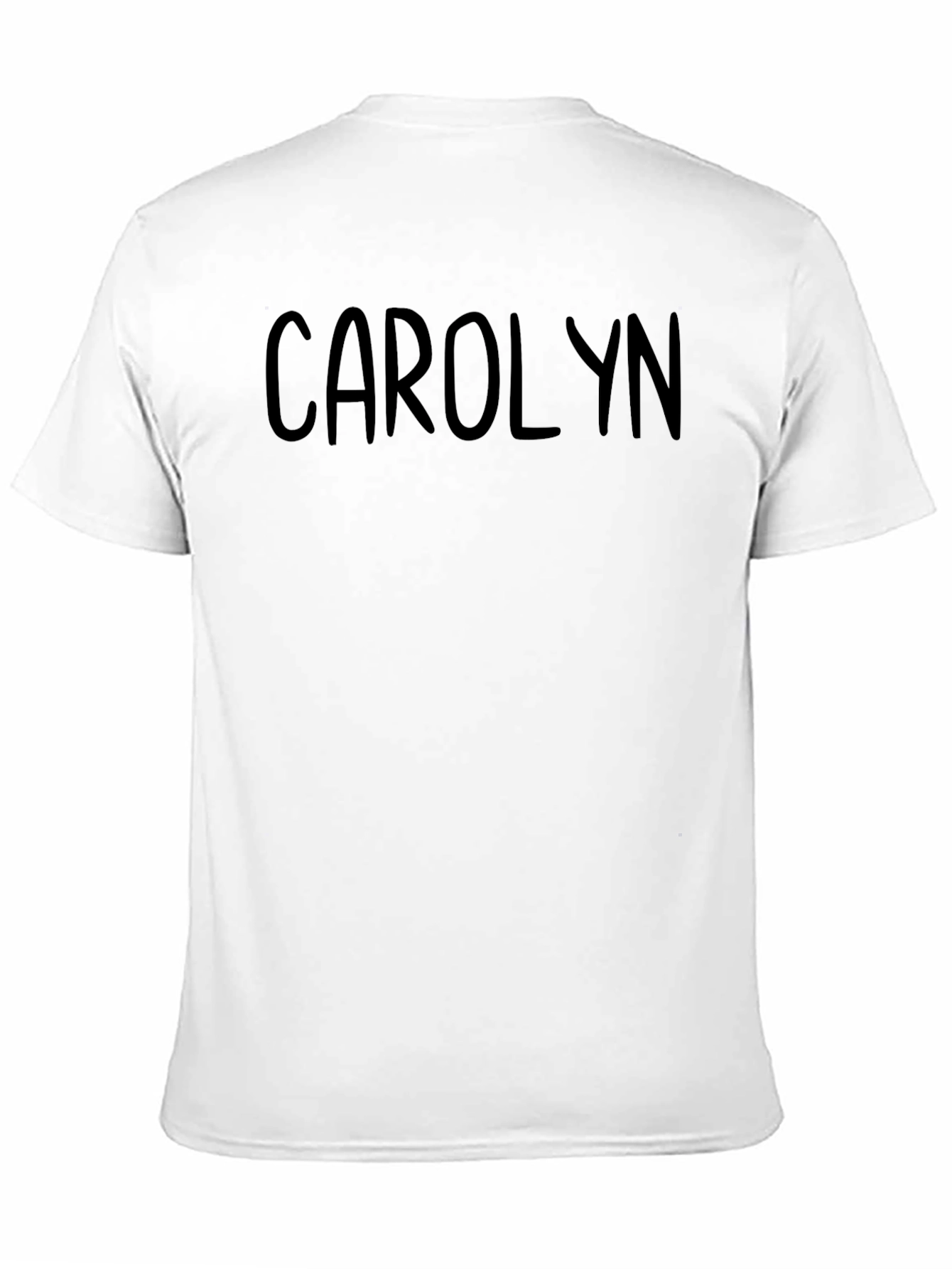 Personalized Carolyn Black Cotton Tee