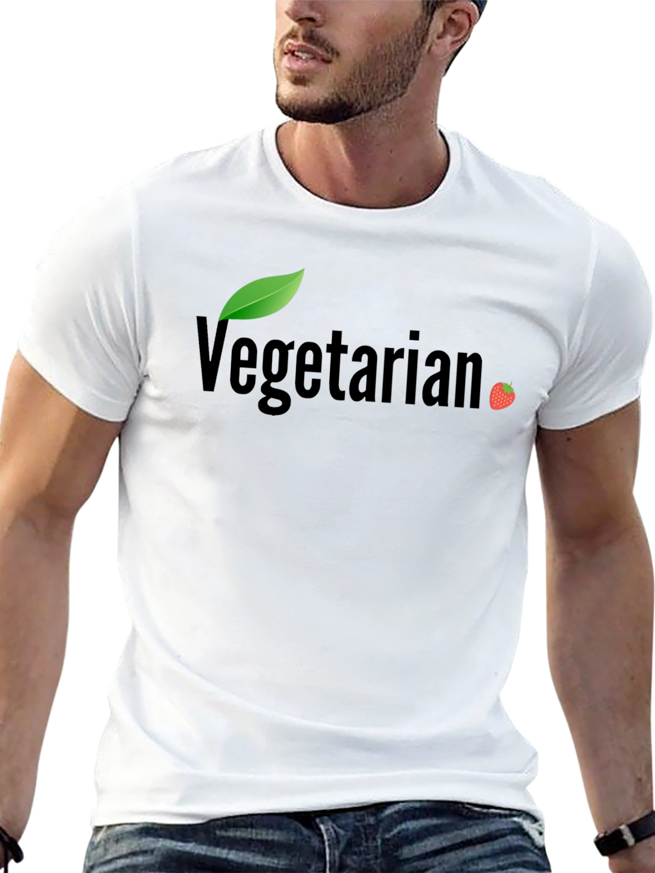 Vegetarian Graphic Tee - Stylish Vegan Lifestyle Shirt