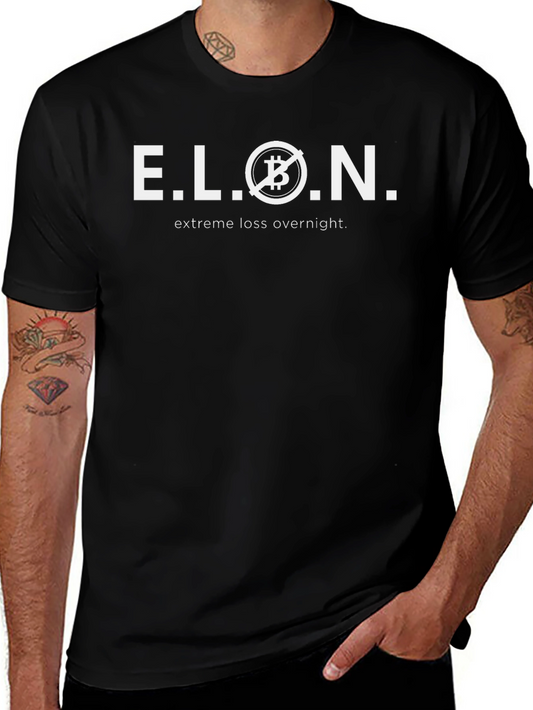 E.L.O.N. Bitcoin Crypto Investor T-Shirt