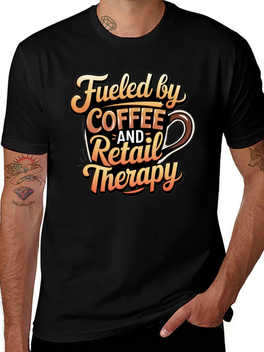 Fueled by Coffee & Retail Therapy Graphic Tee