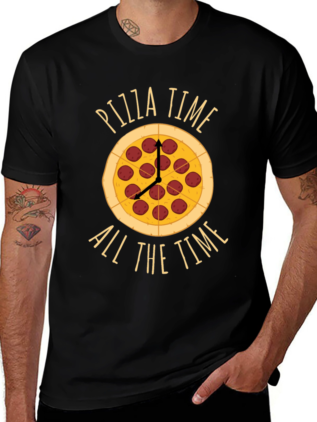 Pizza Time All The Time Graphic Tee