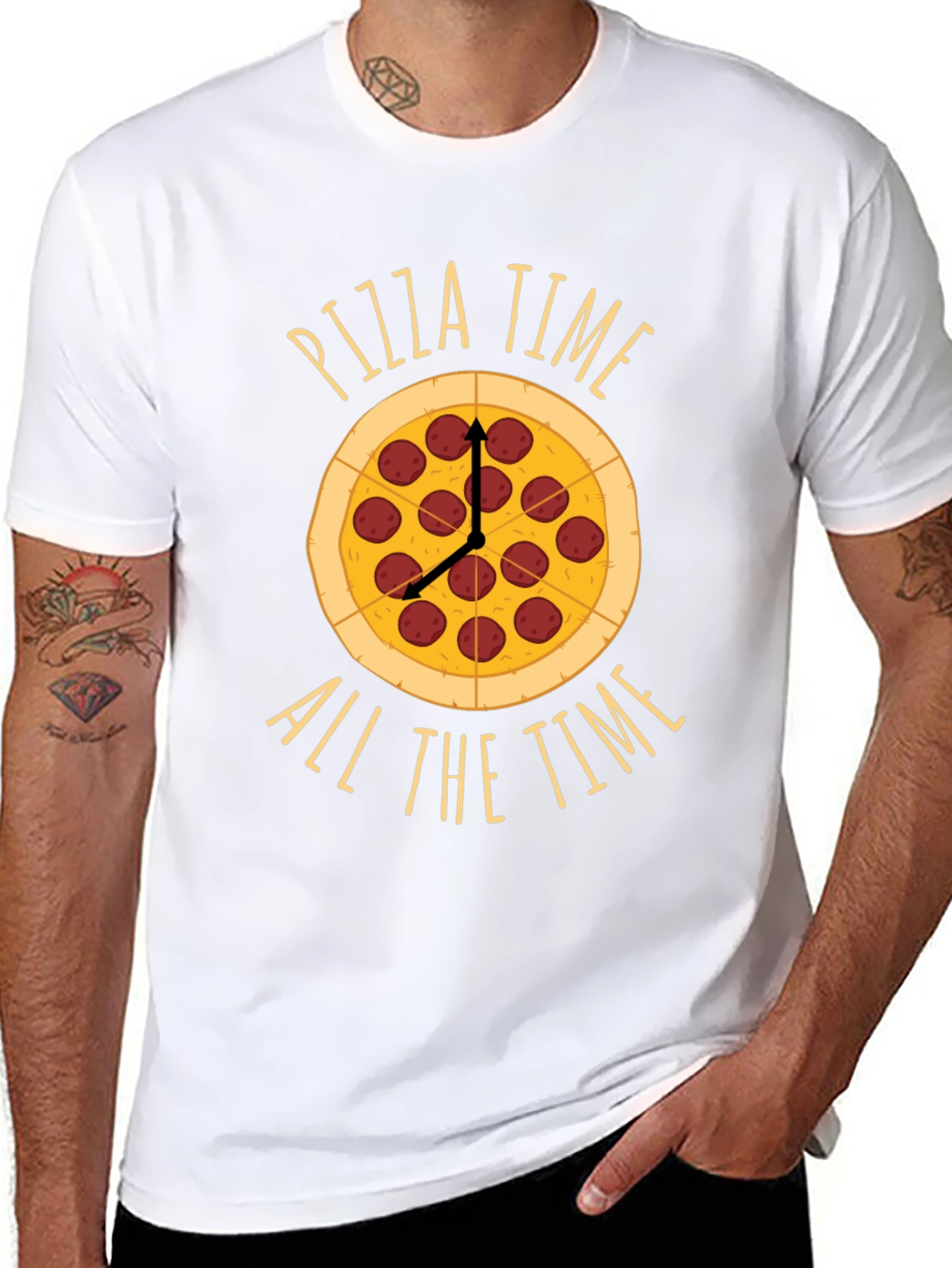 Pizza Time All The Time Graphic Tee