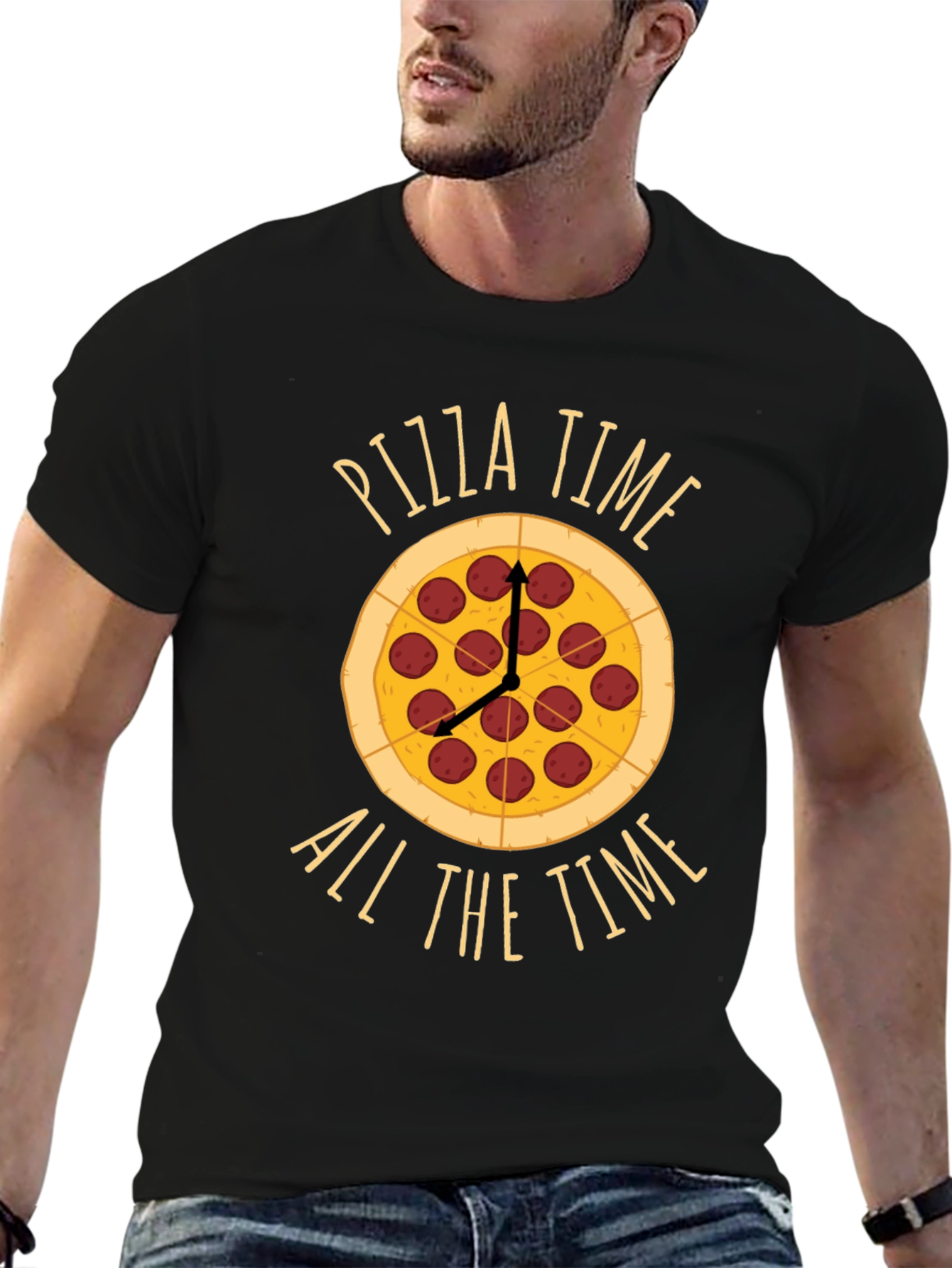 Pizza Time All The Time Graphic Tee