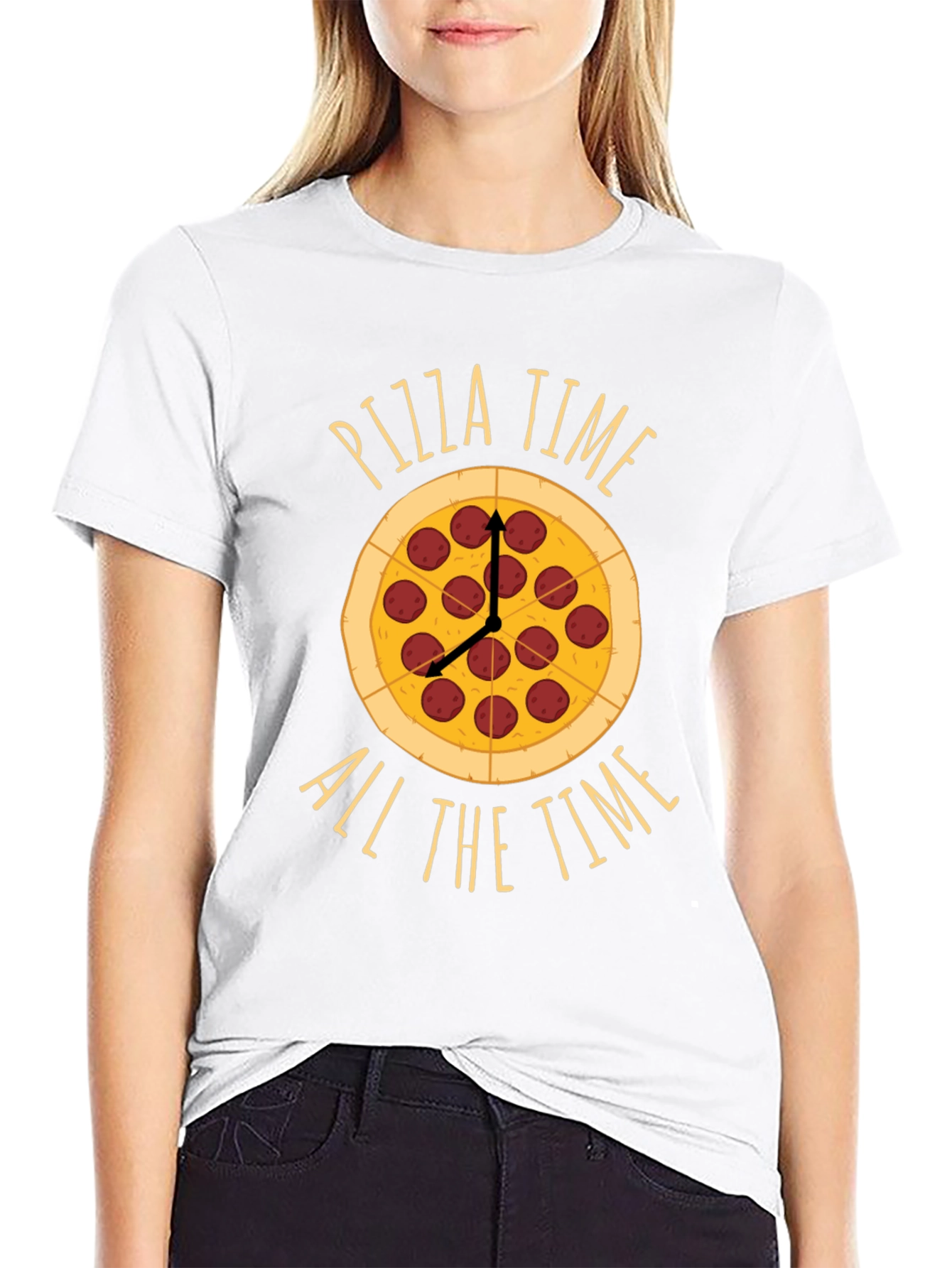 Pizza Time All The Time Graphic Tee