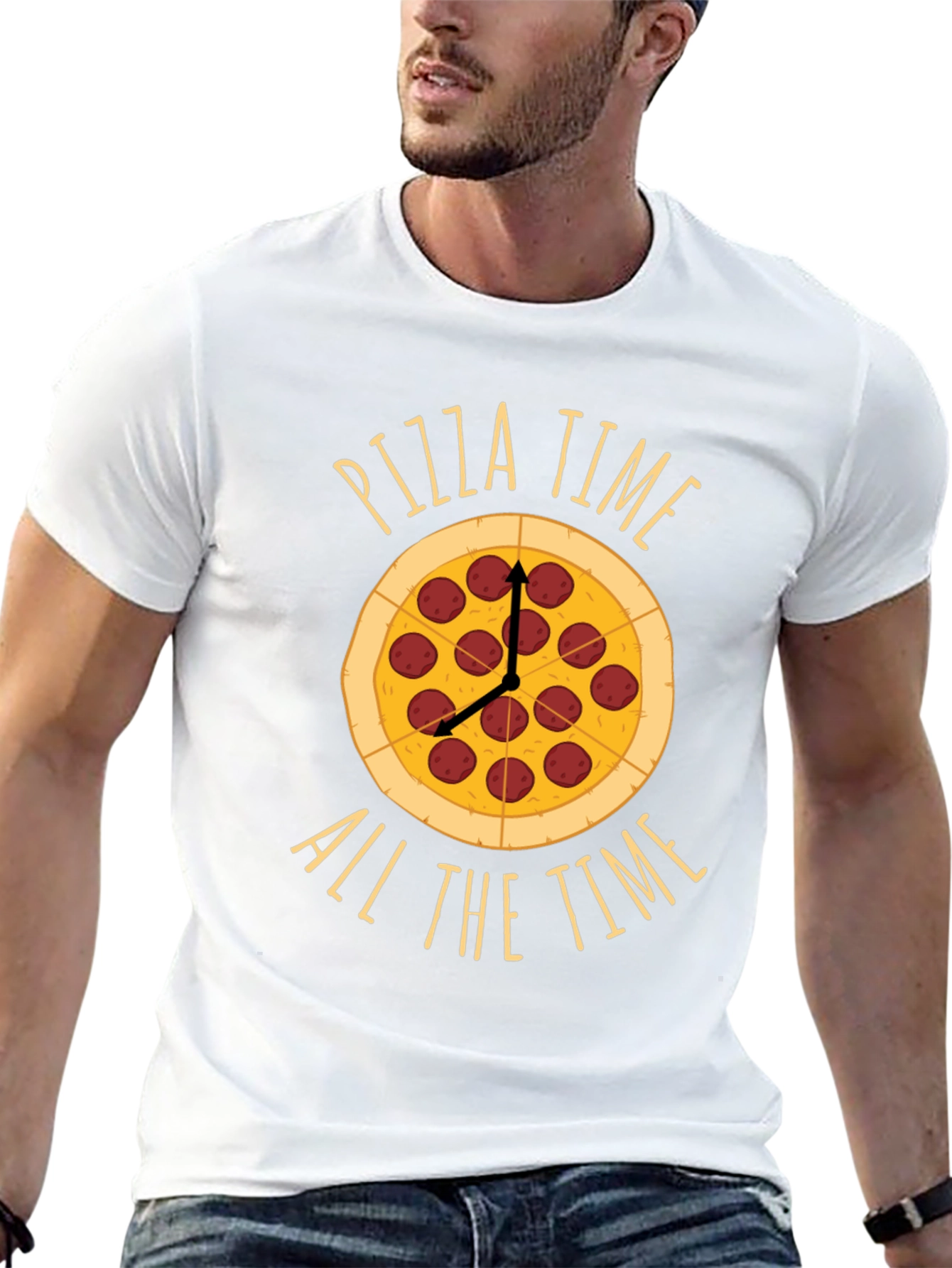 Pizza Time All The Time Graphic Tee