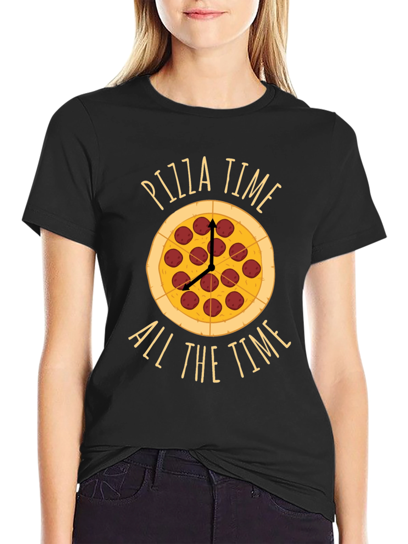 Pizza Time All The Time Graphic Tee