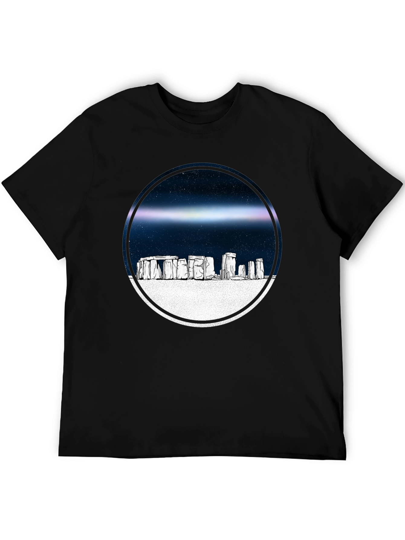 Stonehenge Graphic Tee - Celestial Circle Design