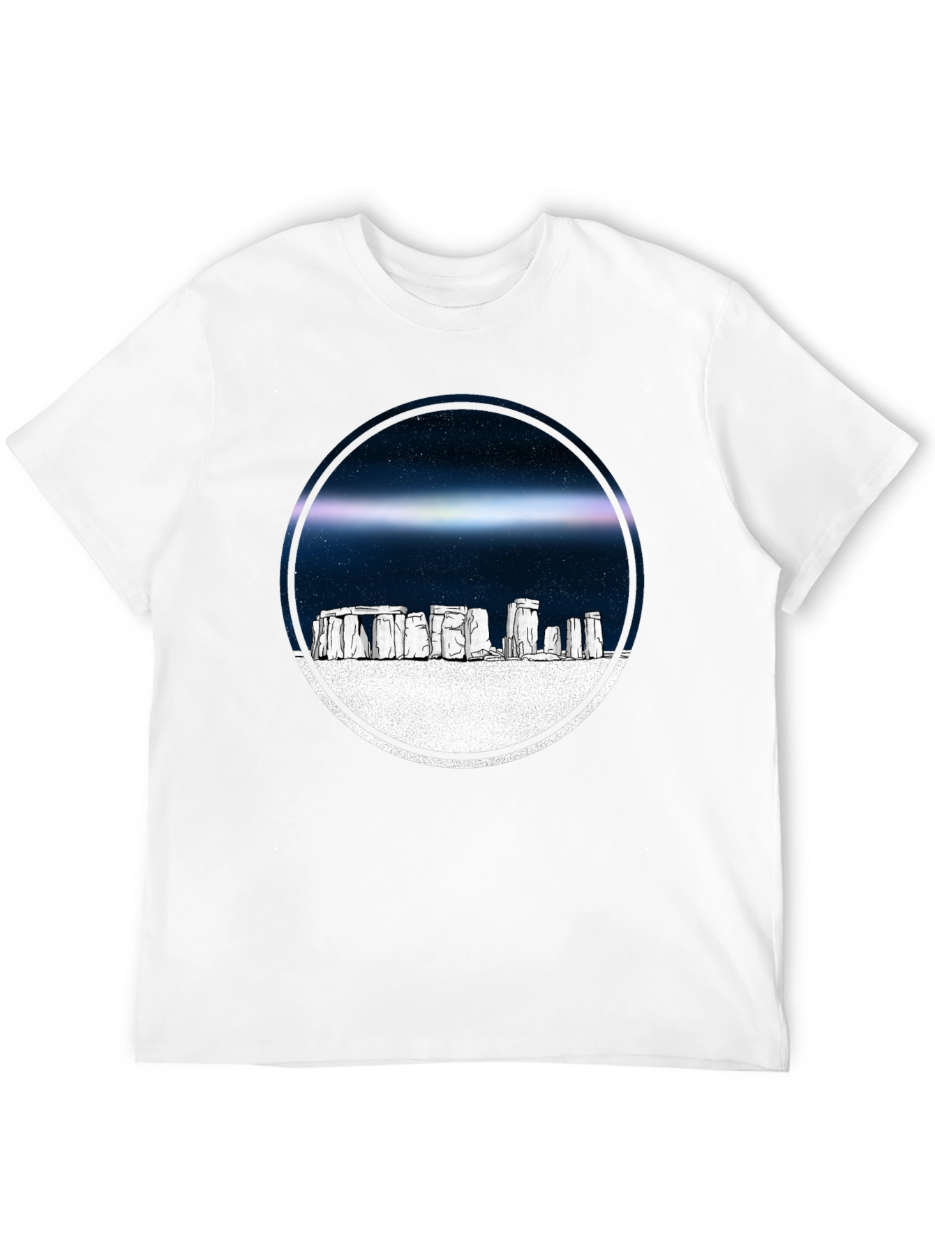 Stonehenge Graphic Tee - Celestial Circle Design