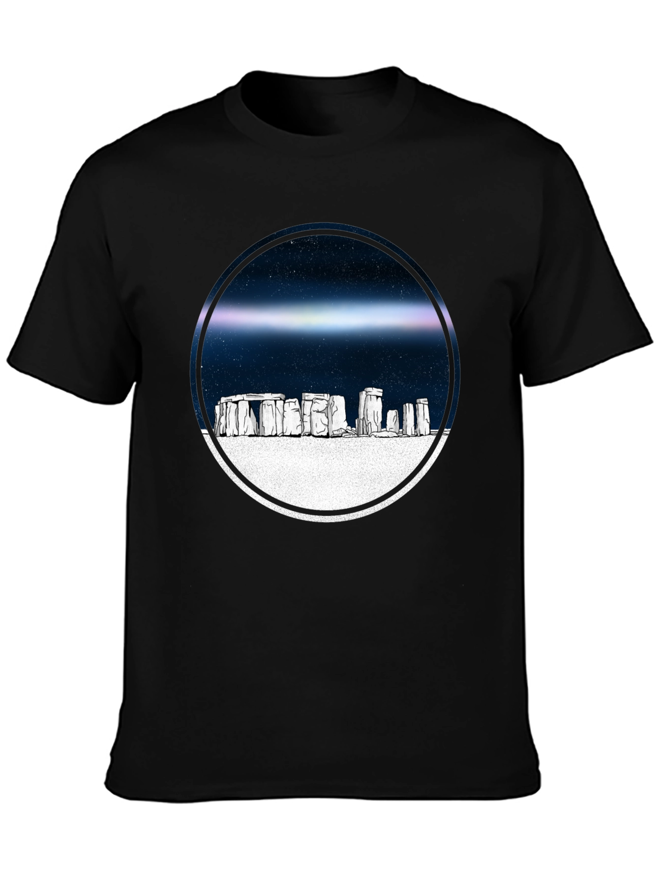 Stonehenge Graphic Tee - Celestial Circle Design