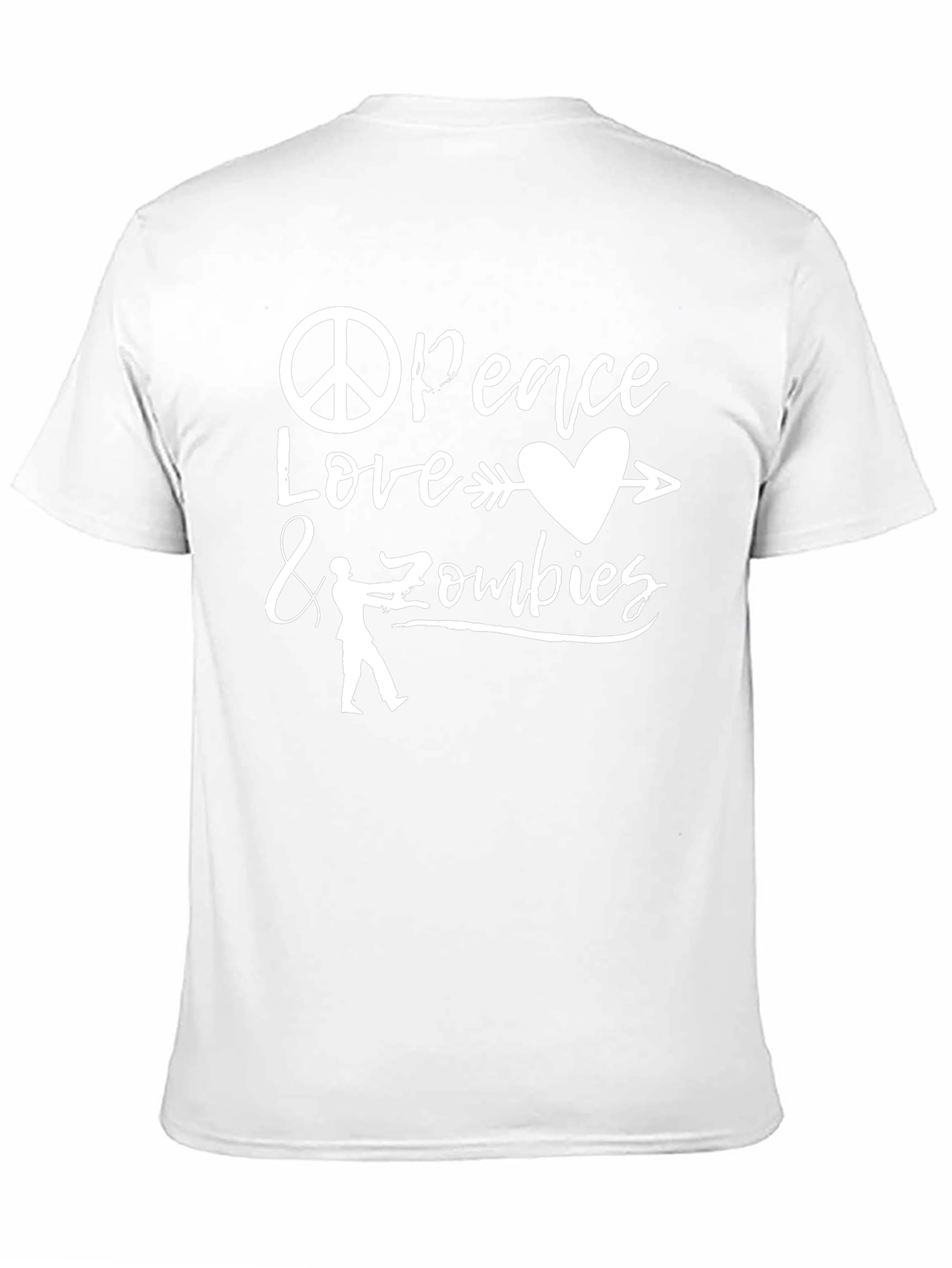 Peace Love & Zombies Graphic T-Shirt