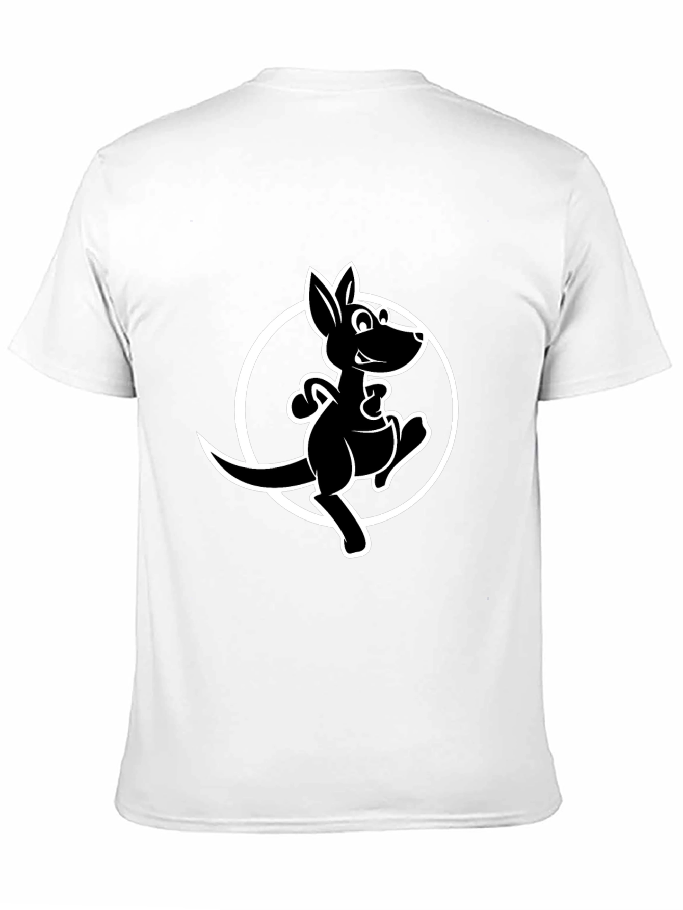 Cool Kangaroo Graphic Tee - Black