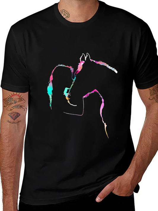 Horse and Girl Graphic Tee - Unisex Soft Cotton Blend