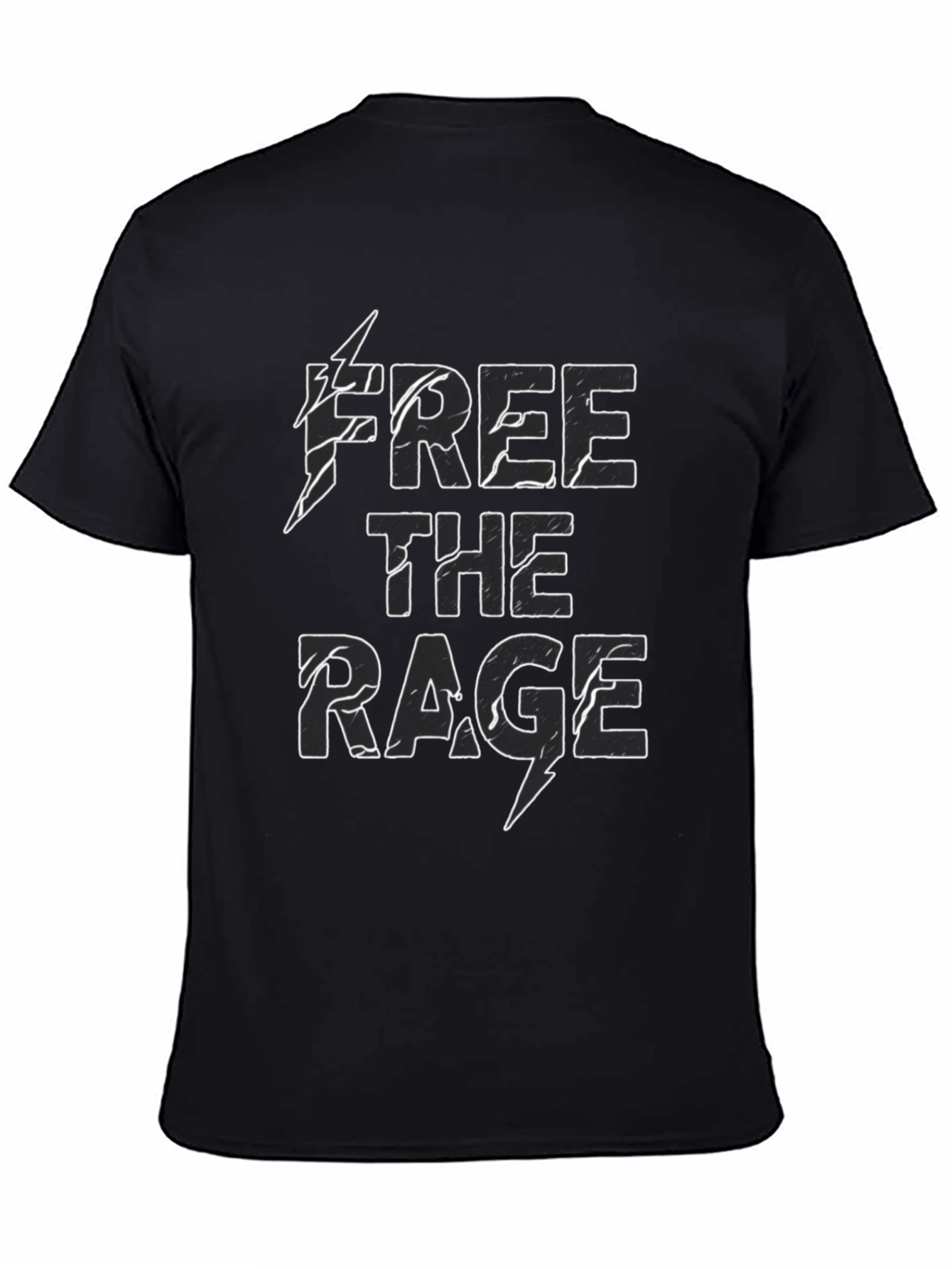 Free the Rage Graphic T-Shirt - Bold Black Tee