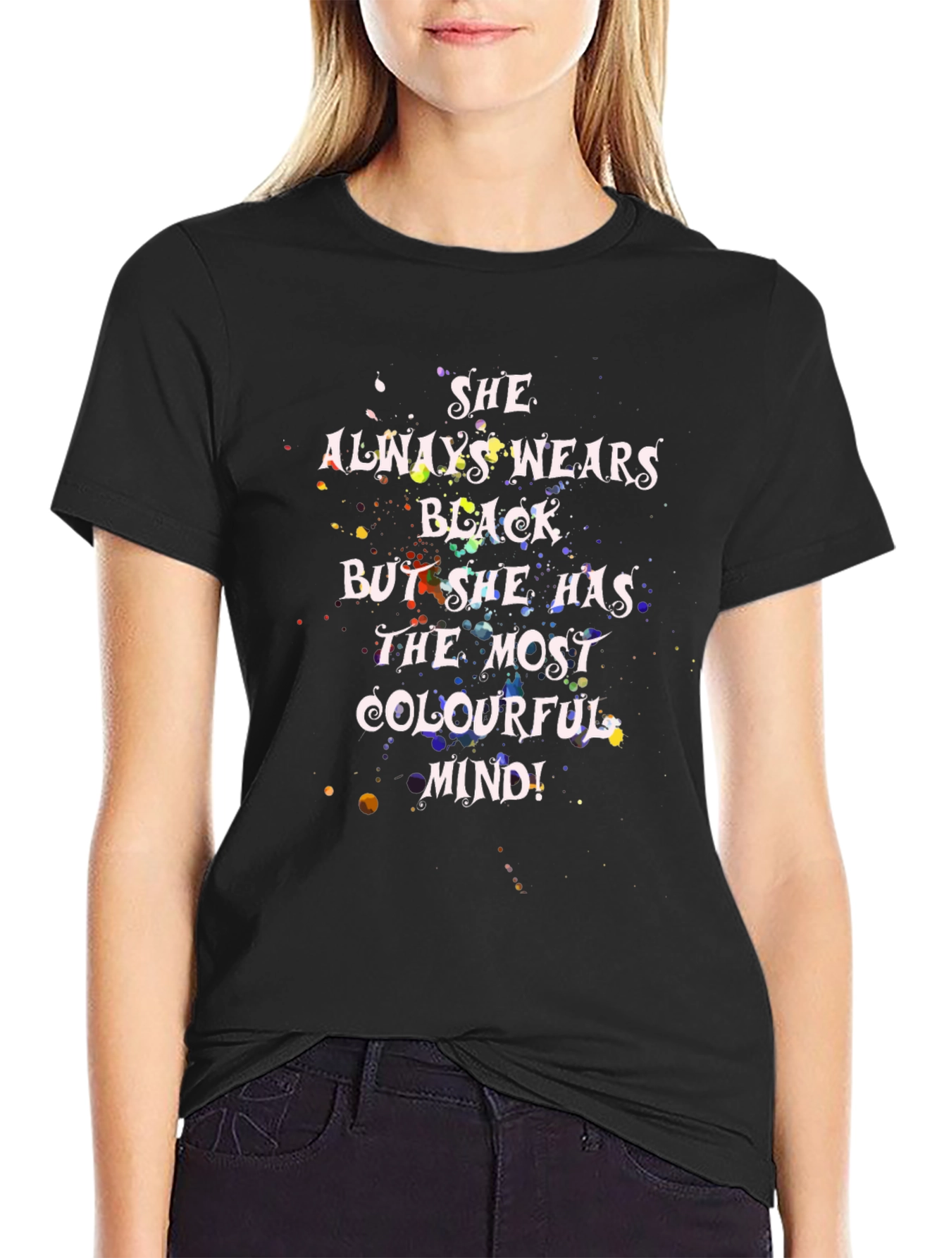 Colorful Mind Black T-Shirt