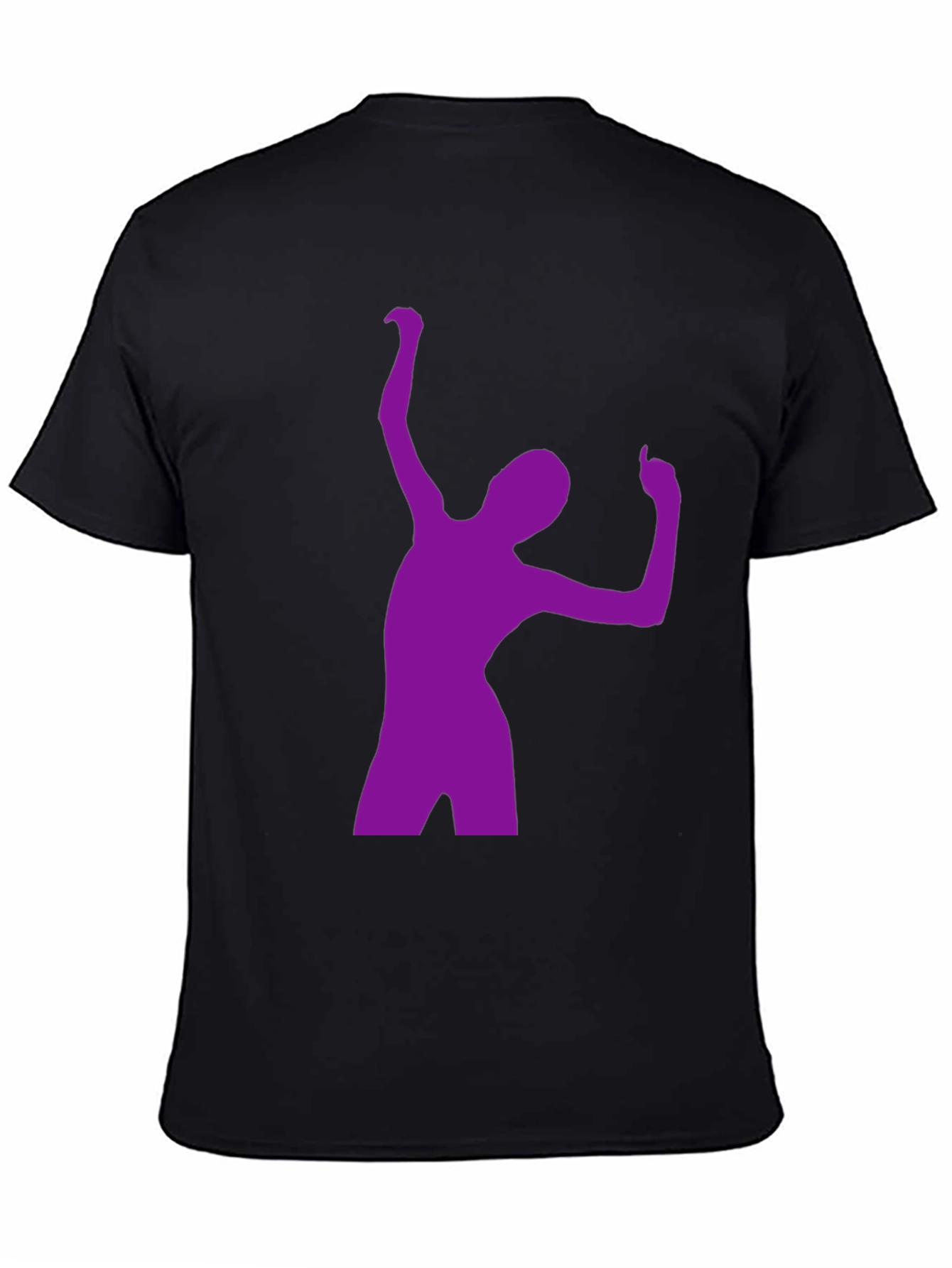 Purple Dancer Graphic Black T-Shirt