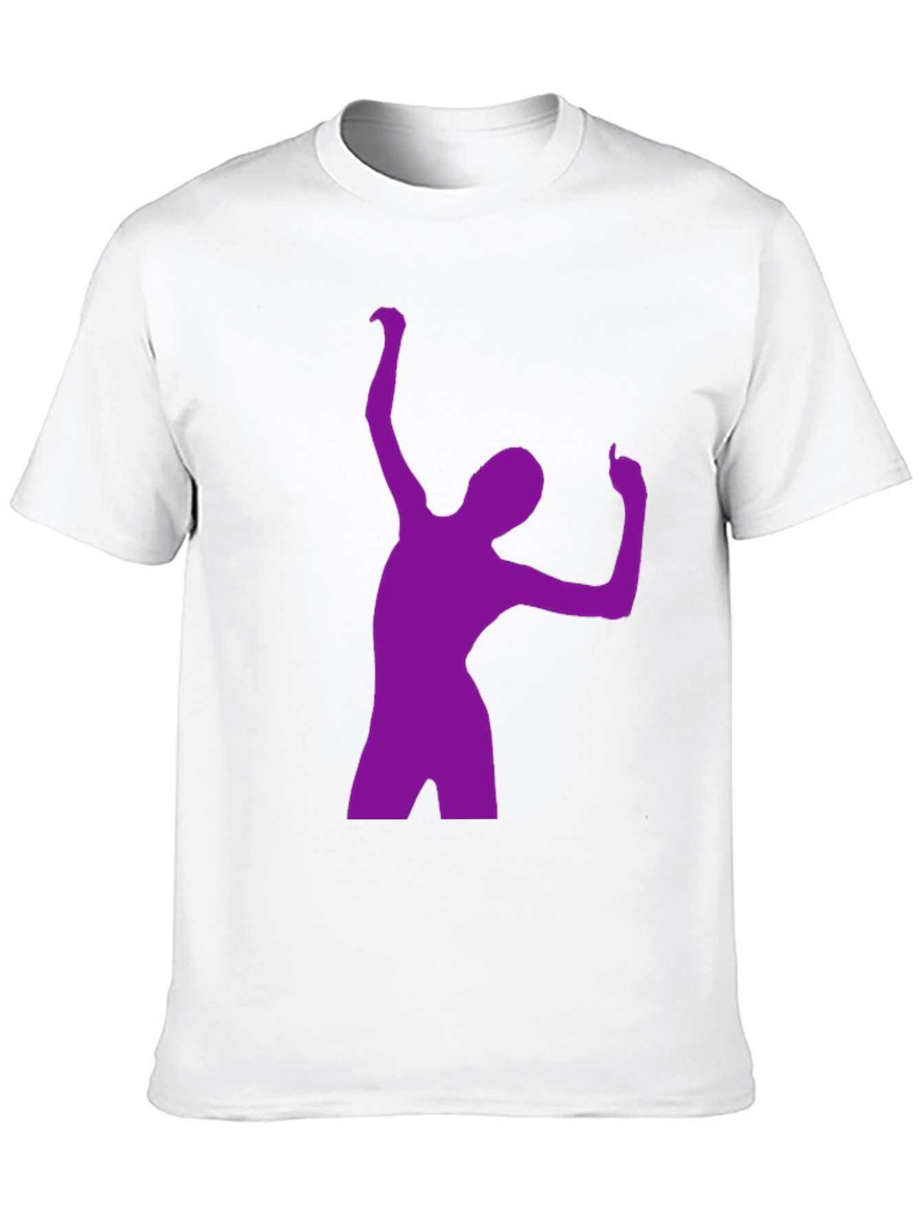 Purple Dancer Graphic Black T-Shirt