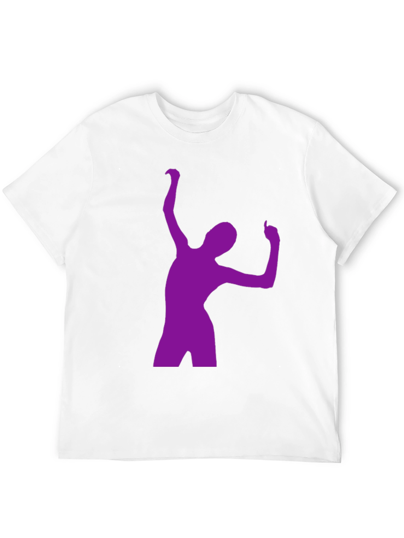 Purple Dancer Graphic Black T-Shirt
