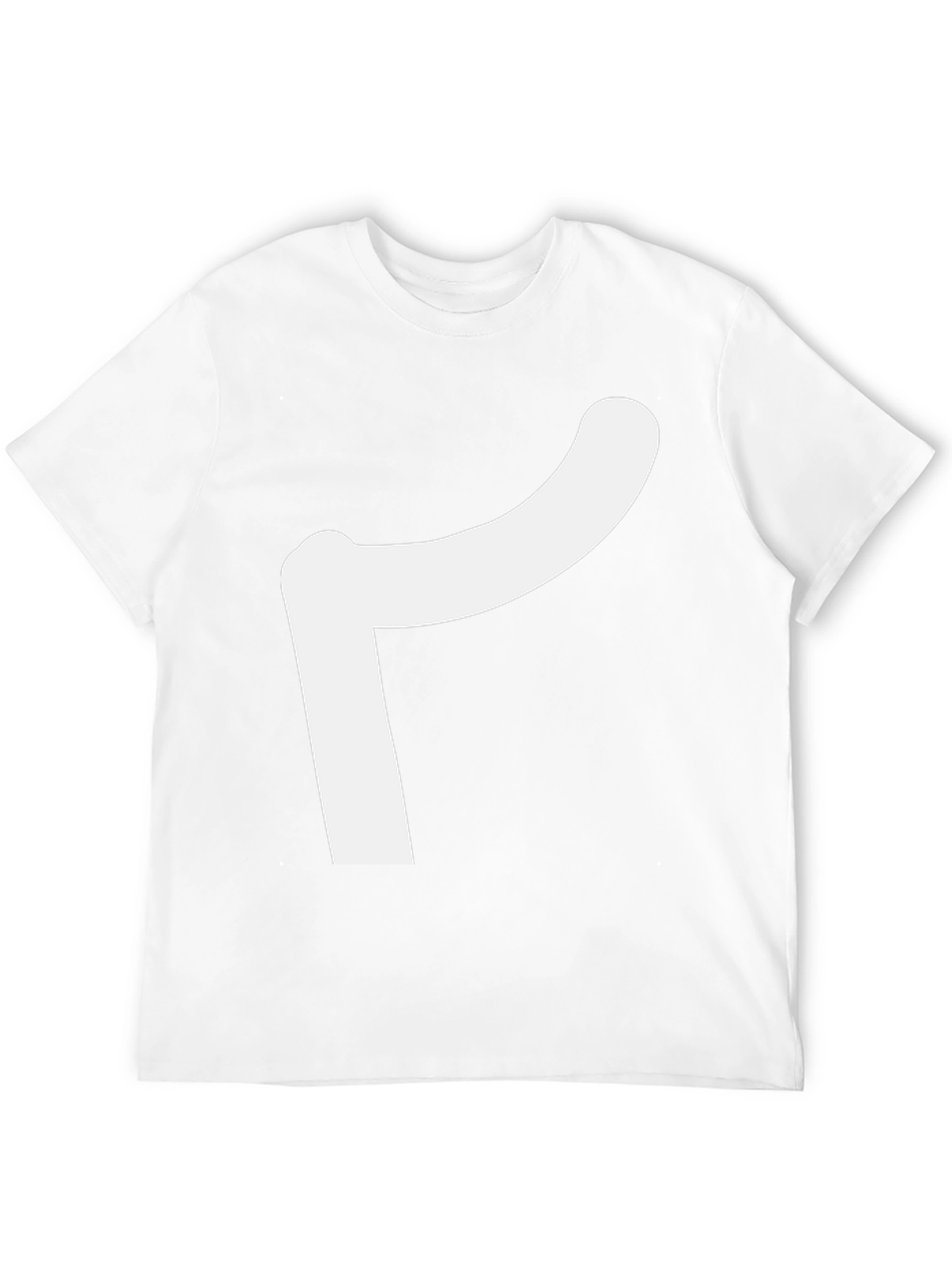 Modern Black Tee with Abstract White Design