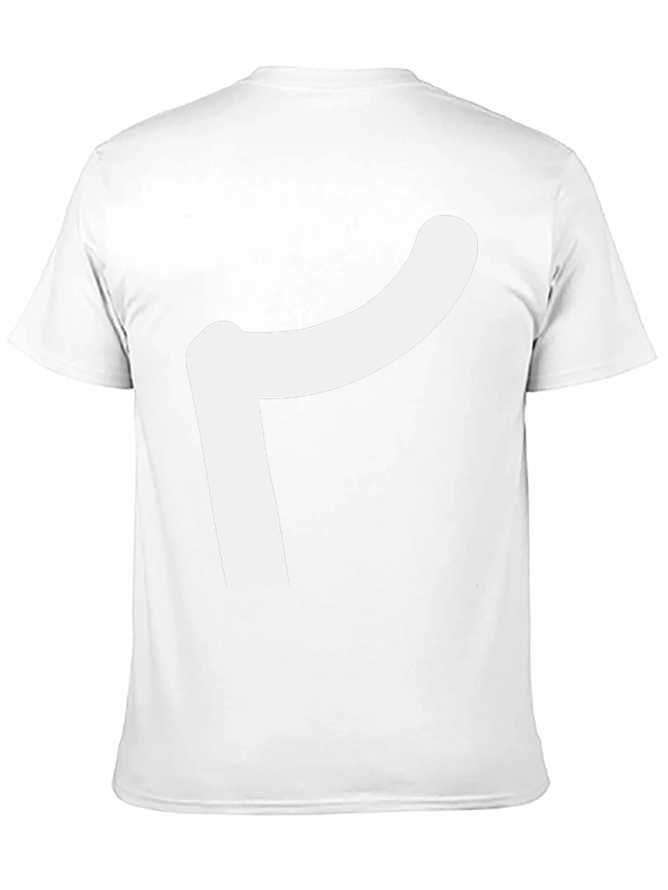 Modern Black Tee with Abstract White Design