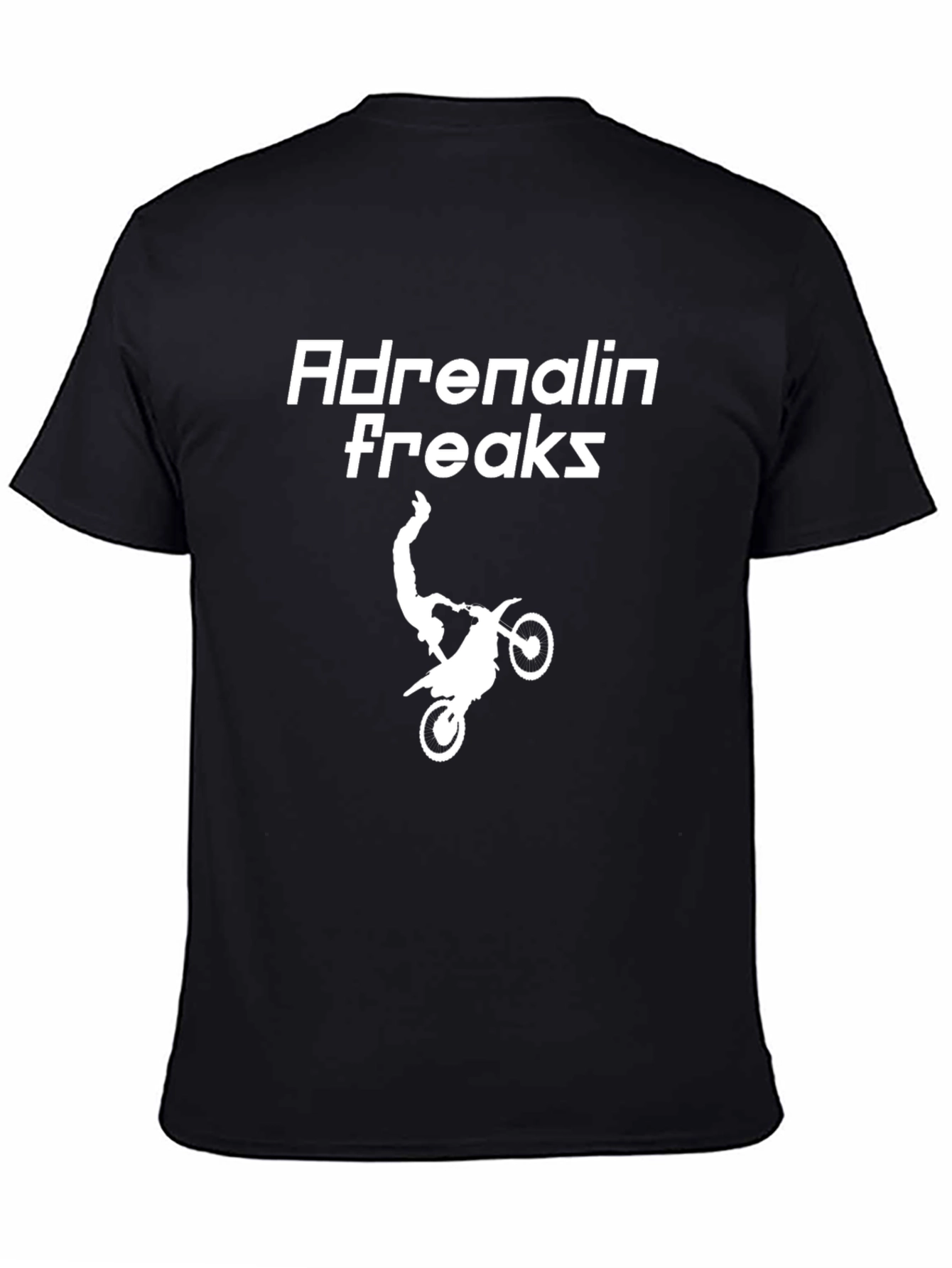 Adrenalin Freaks T-Shirt - Motocross Stunt Design
