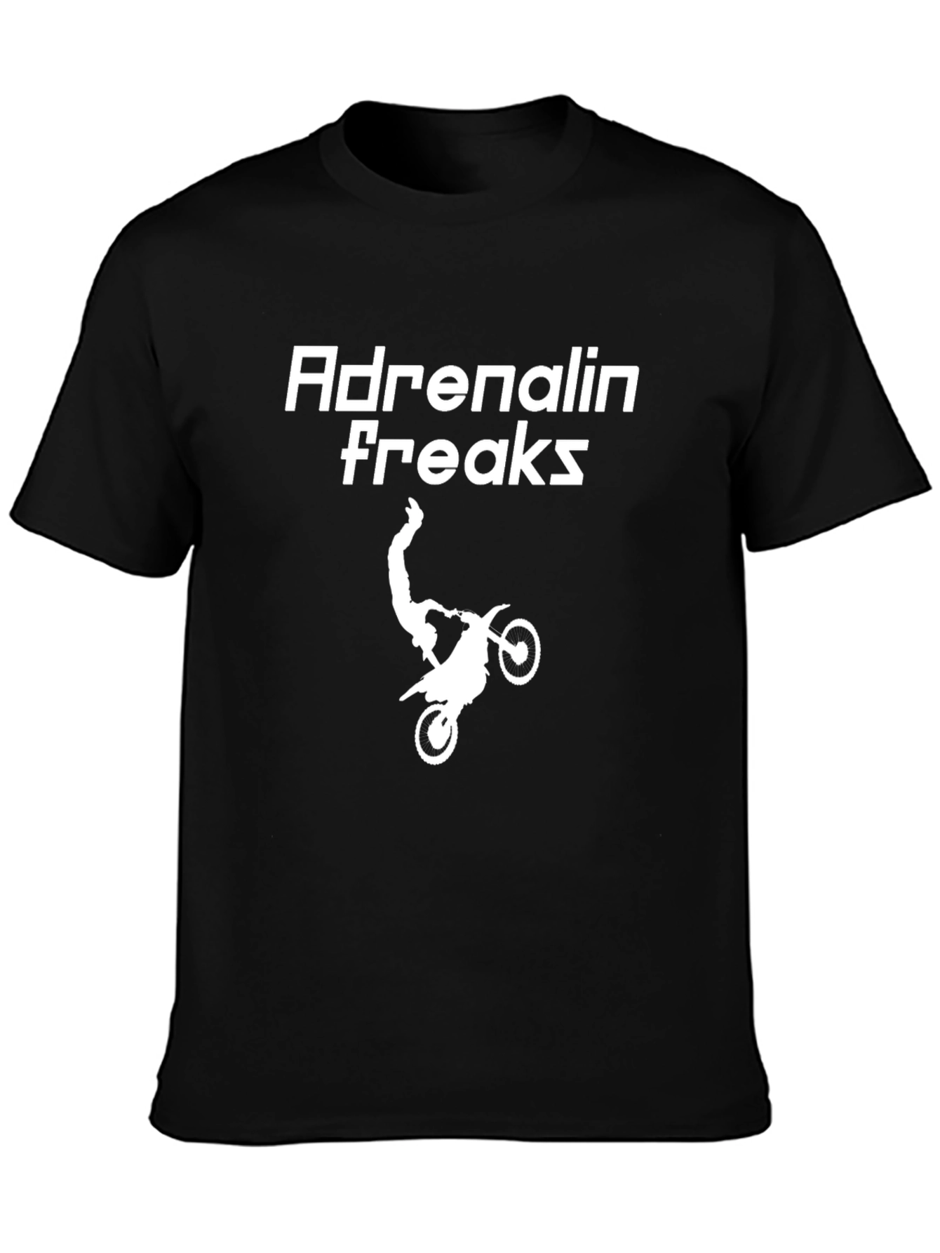 Adrenalin Freaks T-Shirt - Motocross Stunt Design