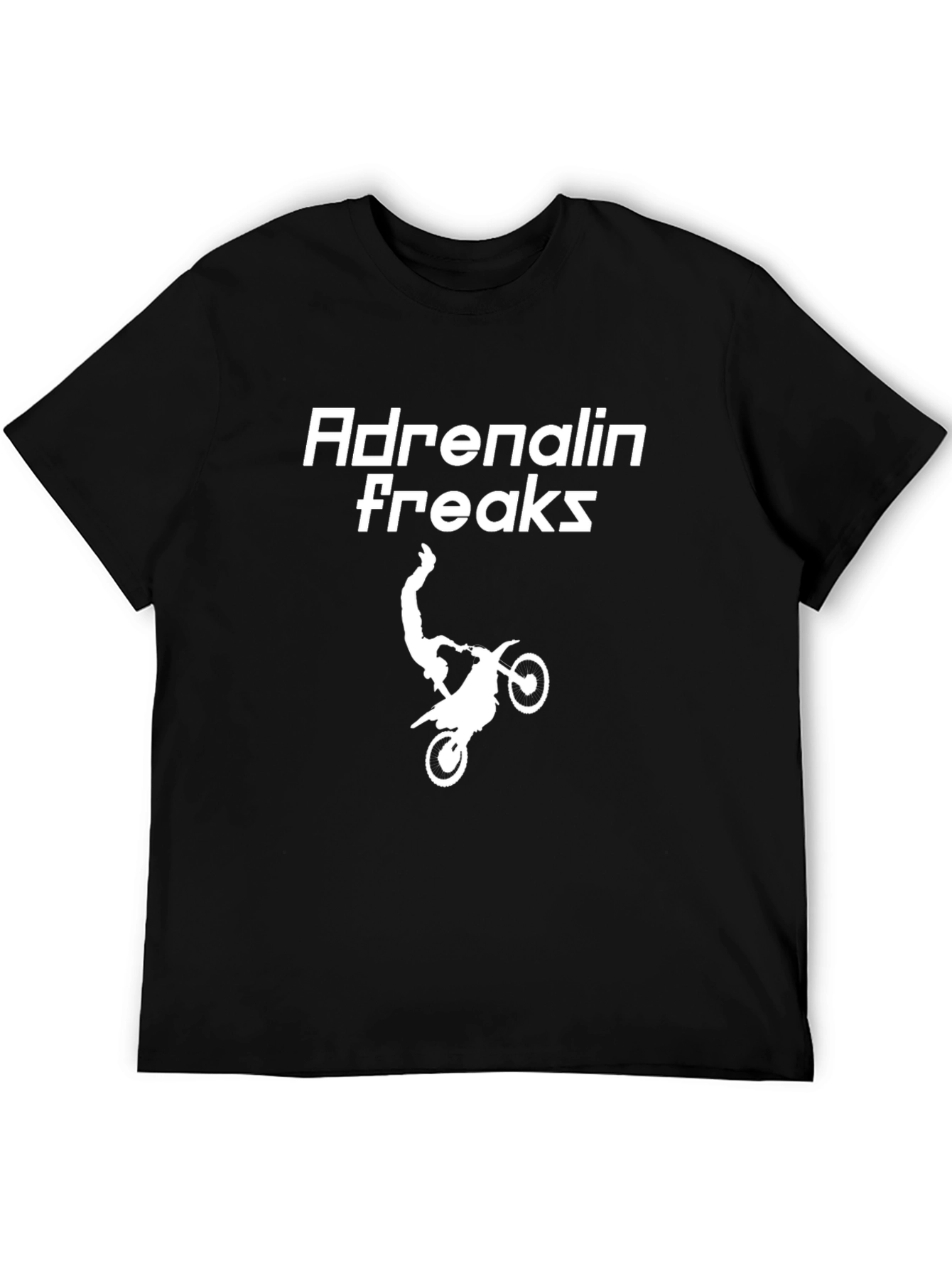 Adrenalin Freaks T-Shirt - Motocross Stunt Design