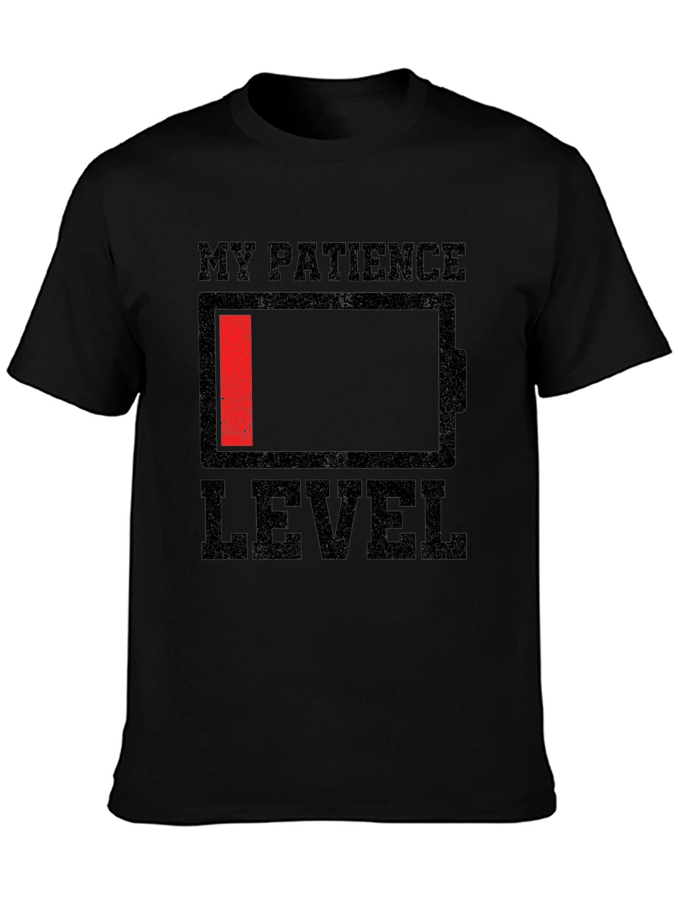 Low Patience Level Graphic Tee - Black