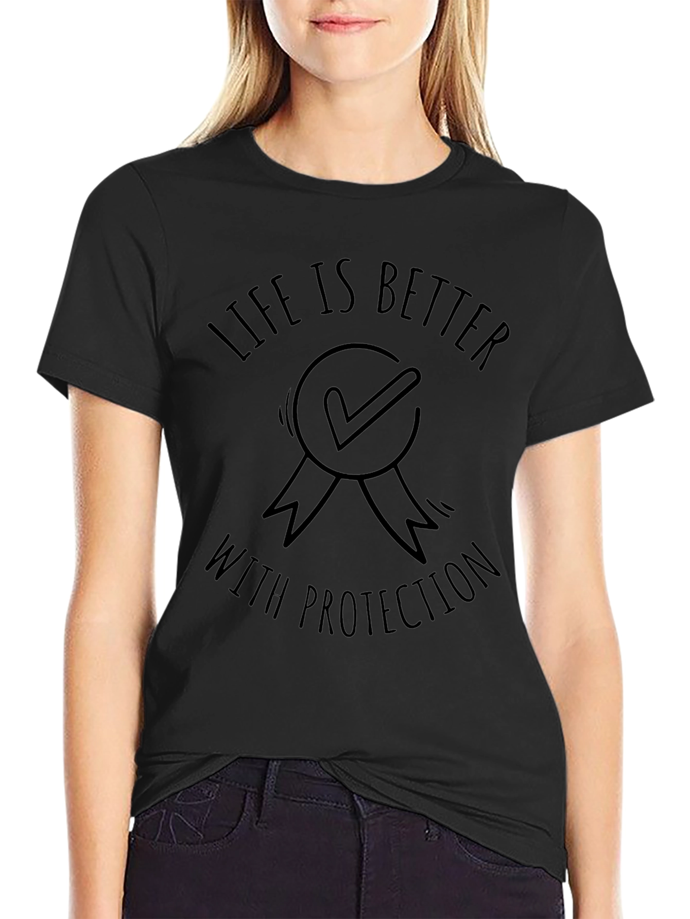 Life Is Better With Protection Graphic Tee