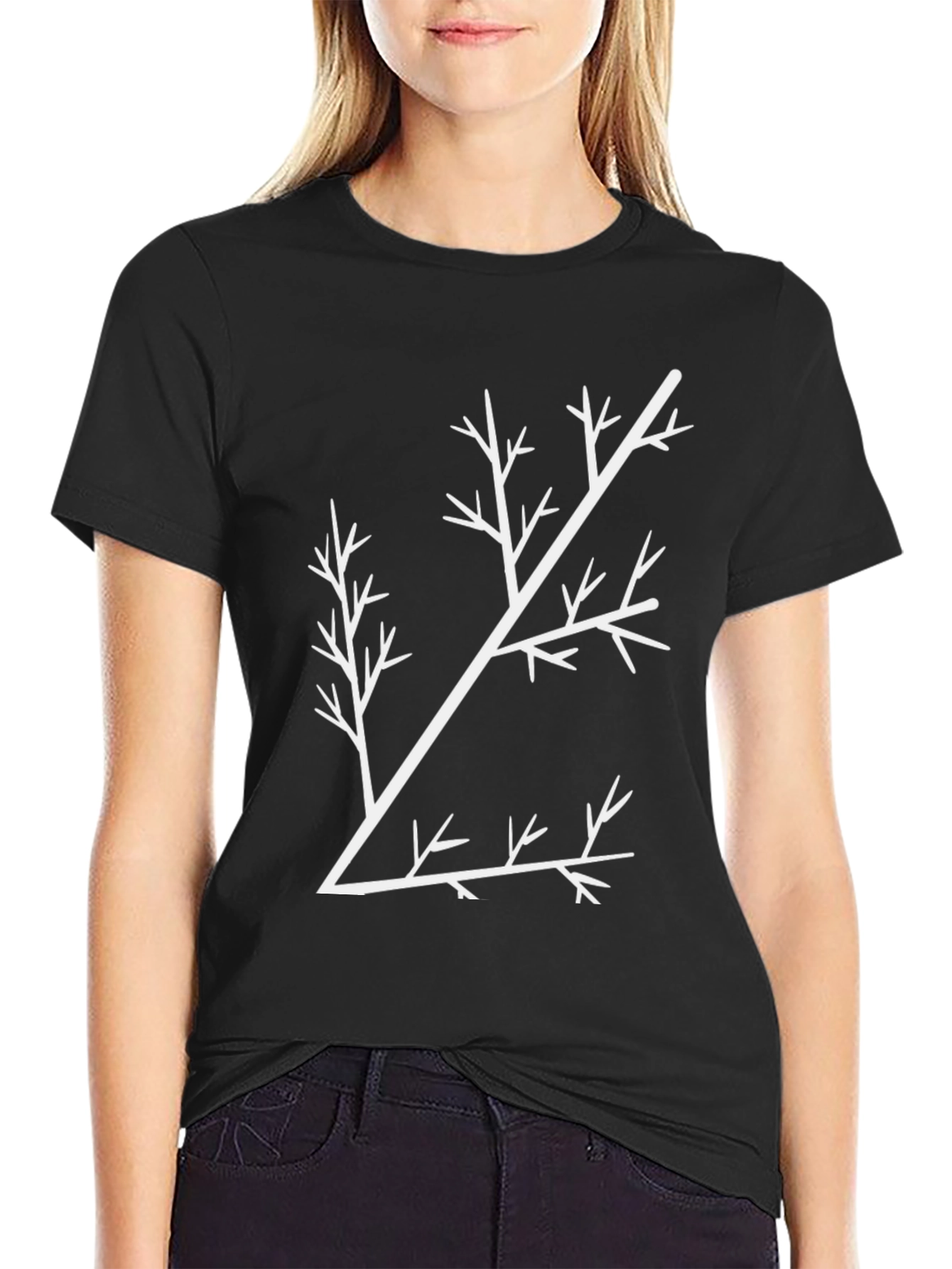 Minimalist Tree Branch Graphic Tee