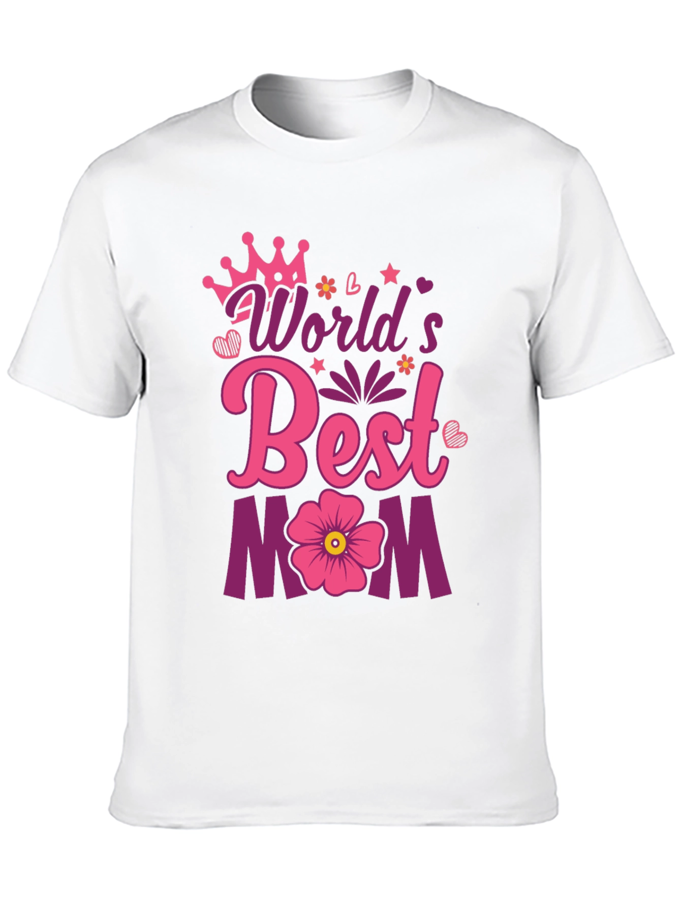 Worlds Best Mom T-Shirt: Cute Mothers Day Gift